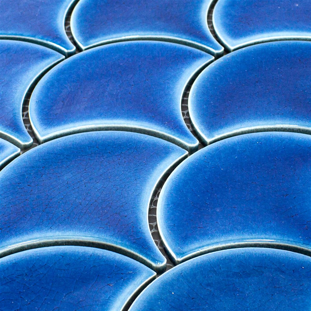 Keramik Mosaik Fliesen Newark Blau