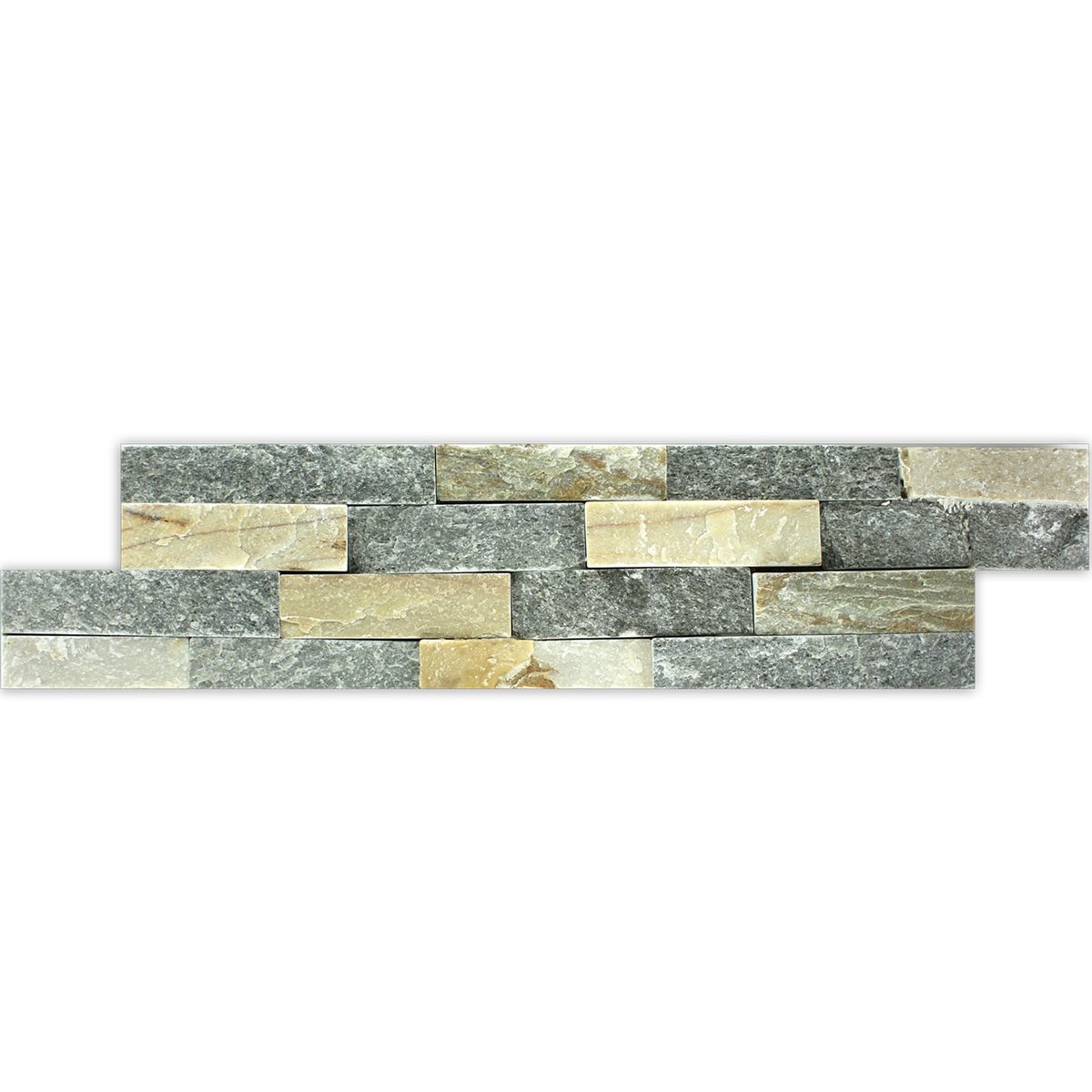 Wandverkleidung Brickstones Beige Grey 10x40cm