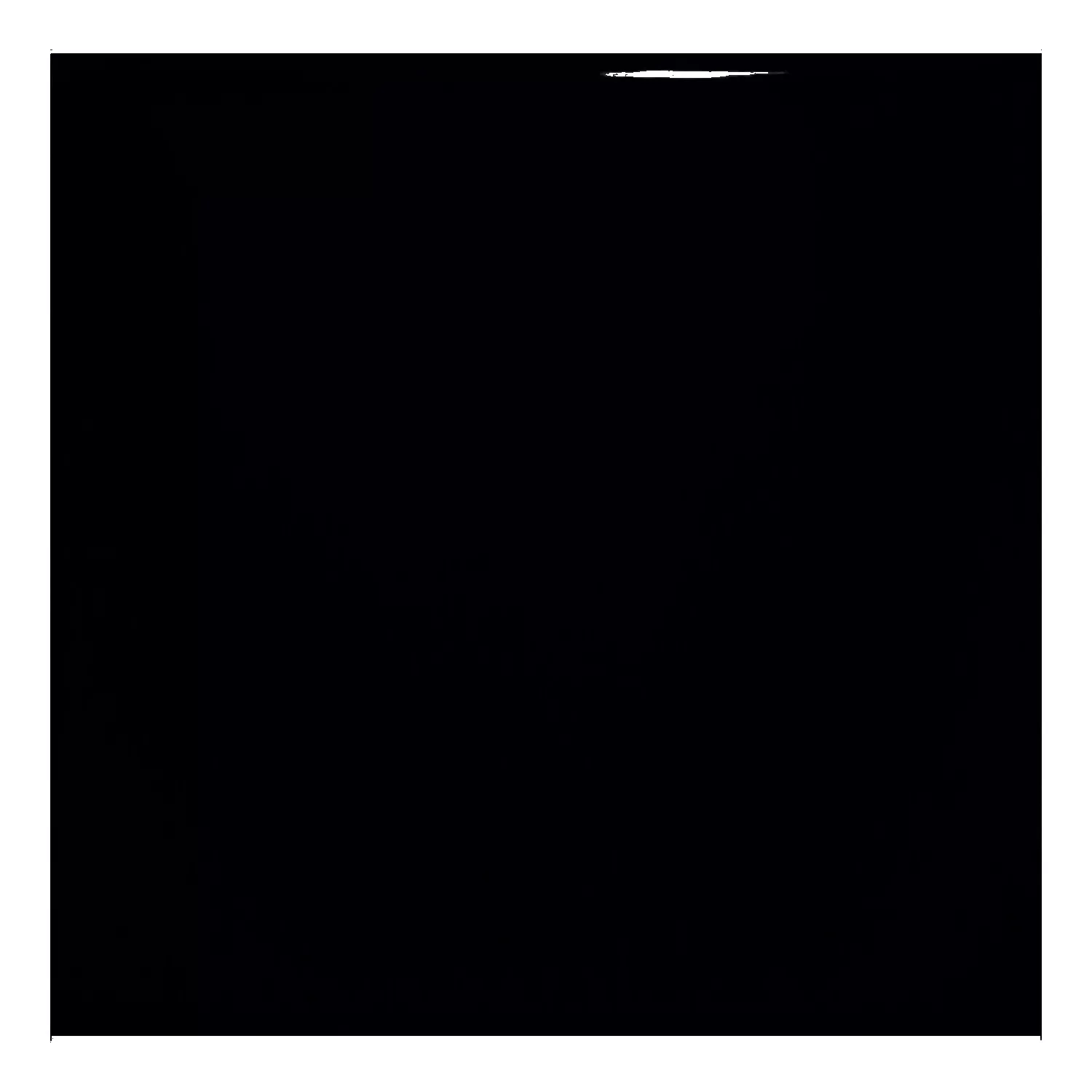 Metrofliese Schwarz Glänzend 20x20 cm Ohne Facette Ashville Negro