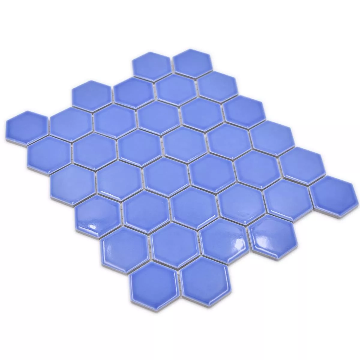 Keramikmosaik Salomon Hexagon Hellblau H51