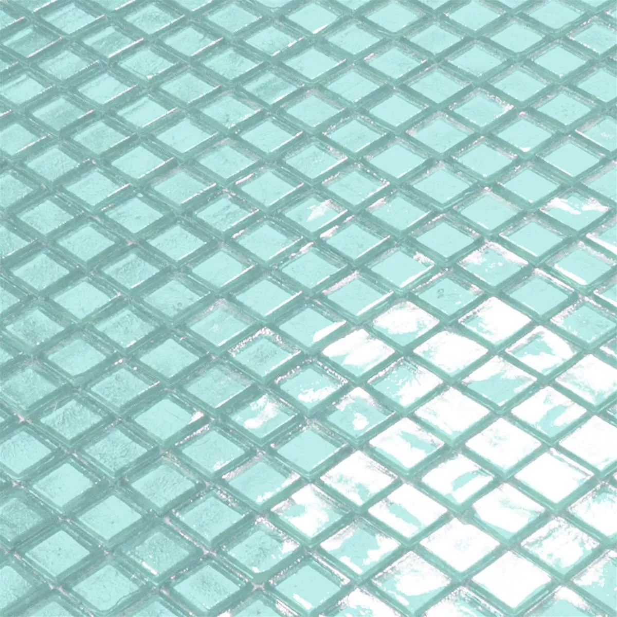 Muster von Glasmosaik Fliesen Anastasia Meerblau