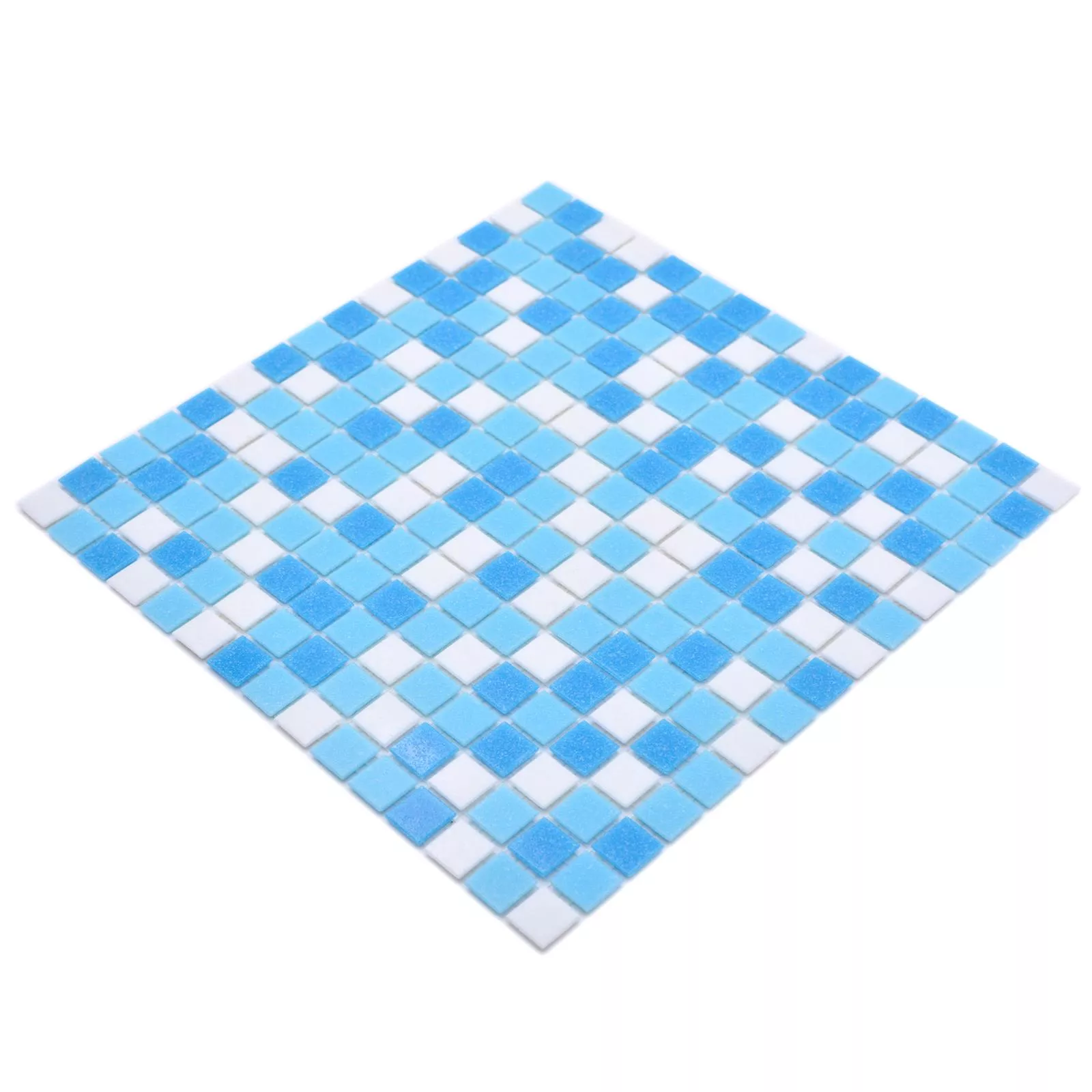 Schwimmbad Pool Mosaik North Sea Weiß Blau Mix