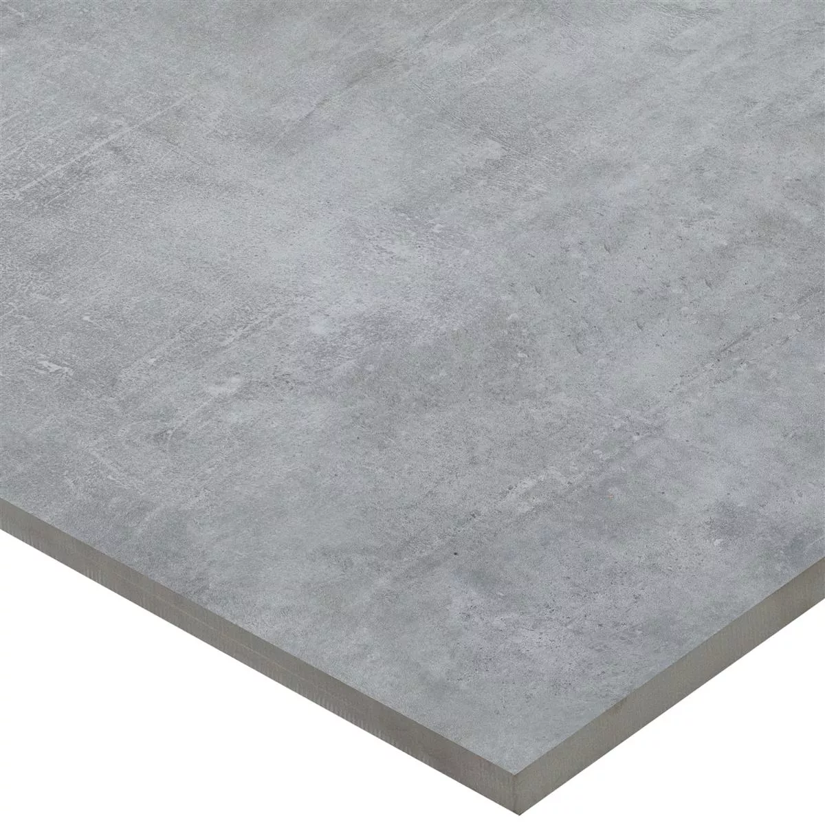 Muster von Bodenfliesen Assos Betonoptik R10/B Grau 60x120cm