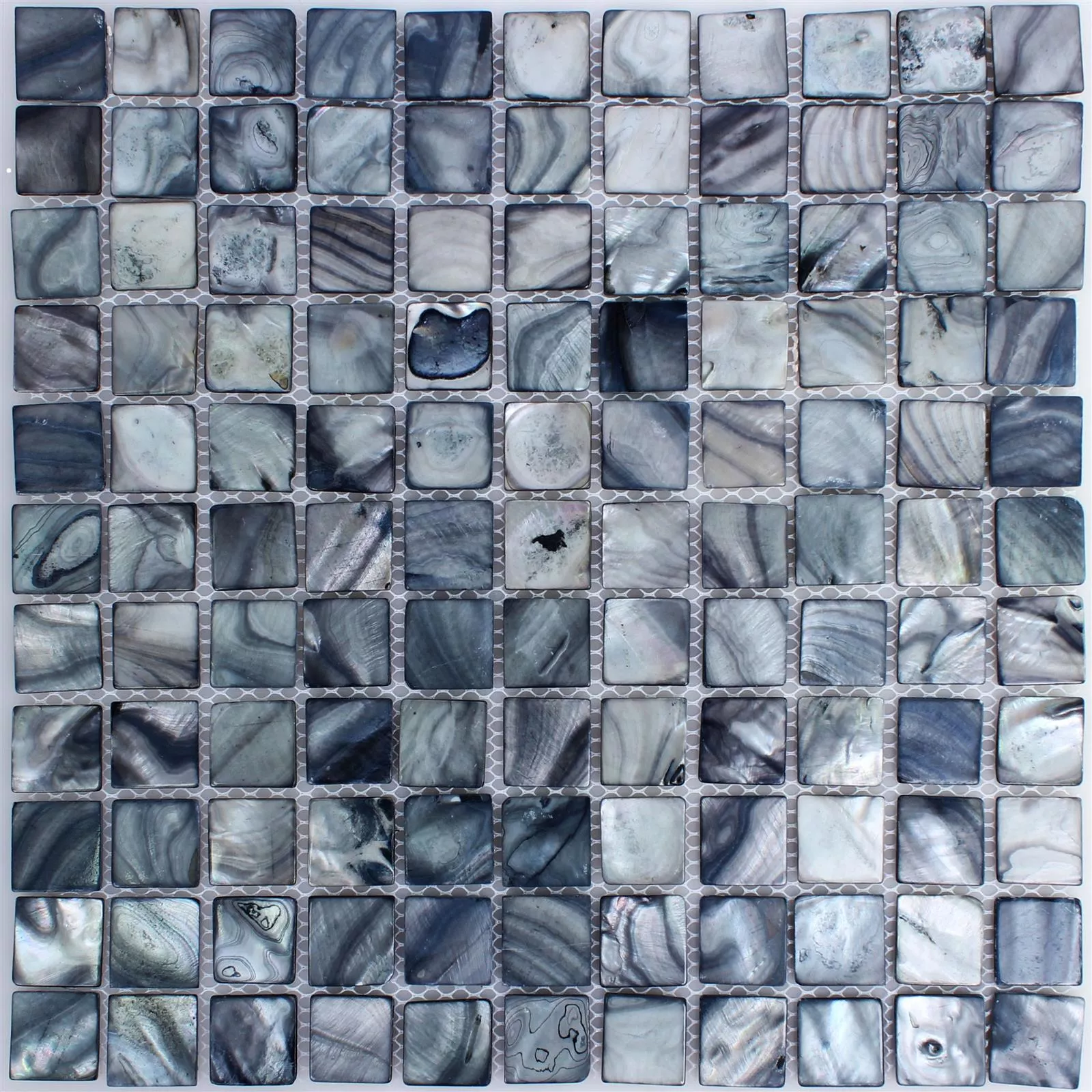 Mosaikfliesen Glas Perlmutt Effekt Shell