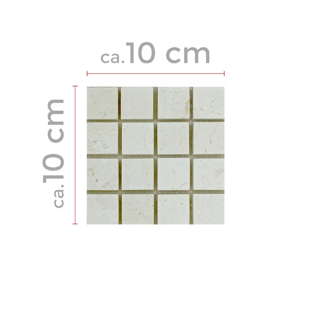 Muster von Natursteinmosaik Kalkstein Luminares 23 Muster von Natursteinmosaik Kalkstein Luminares 23