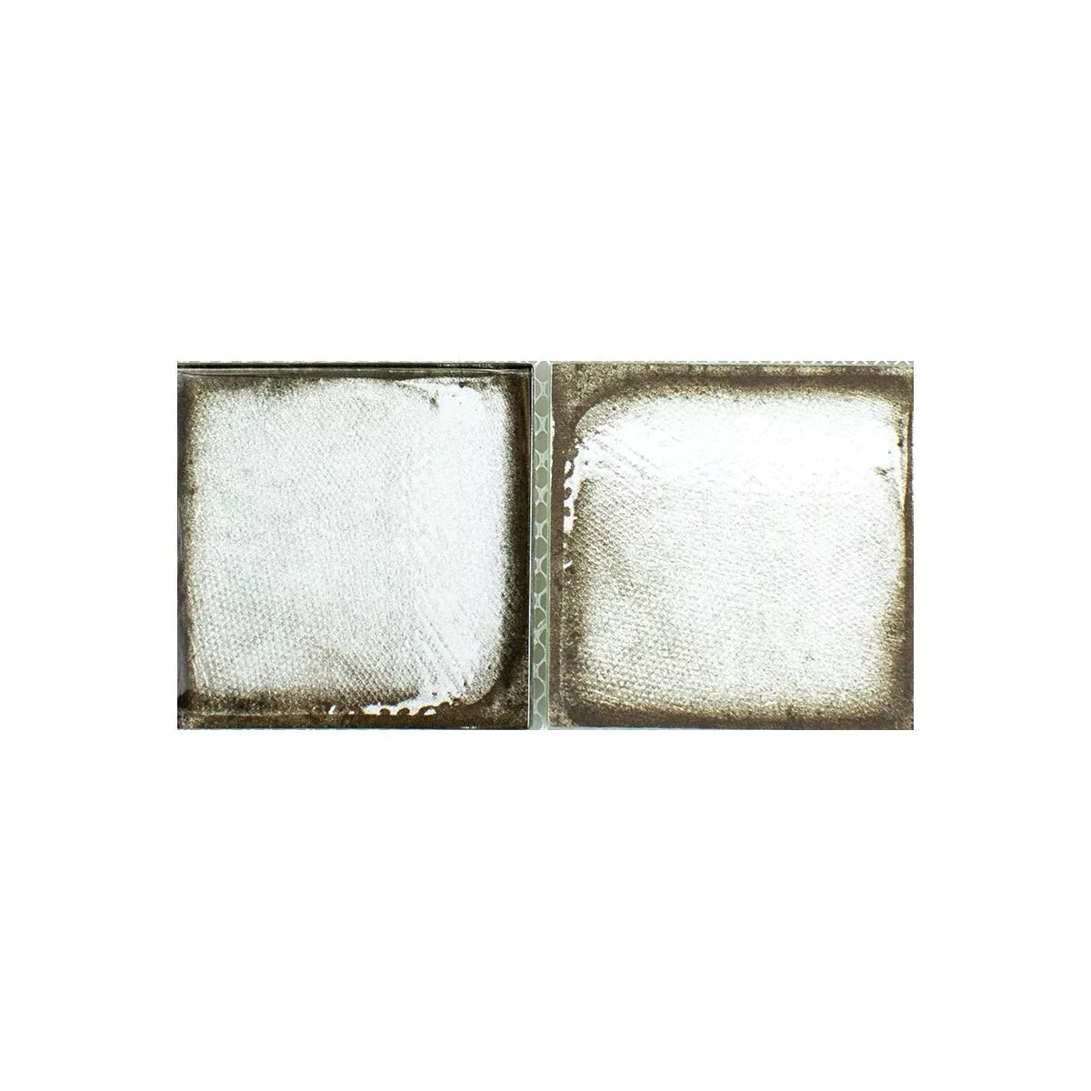 Muster von Glasmosaik Fliesen Zementoptik Granada Grau