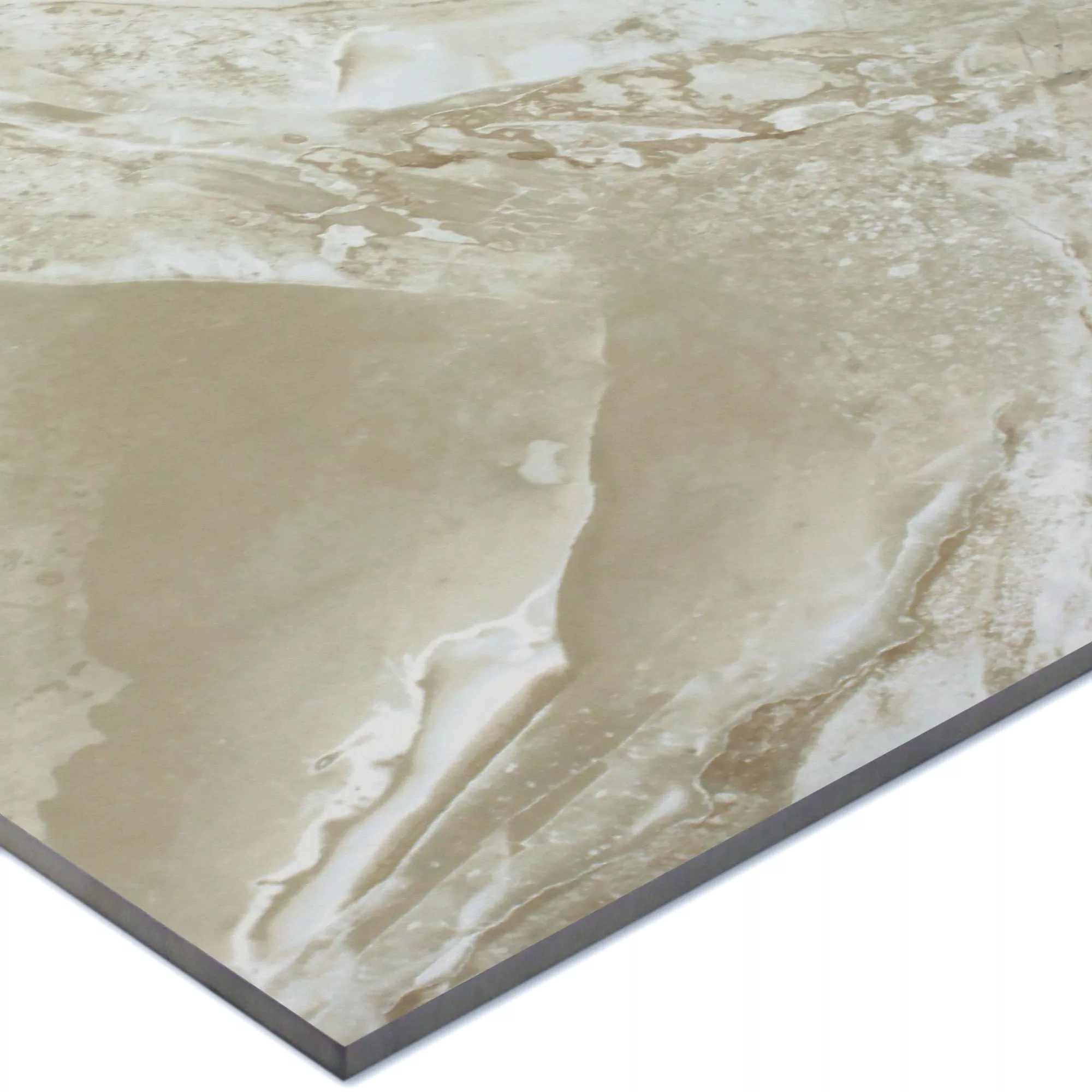 Muster Bodenfliesen Marmoroptik Himalaya Silber Poliert 60x60cm