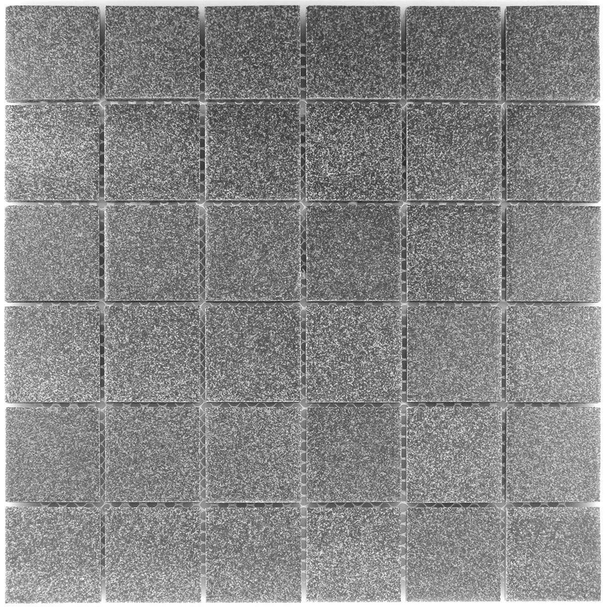 Muster von Keramik Mosaikfliesen Shalin Rutschhemmung R10 Steingrau Q48