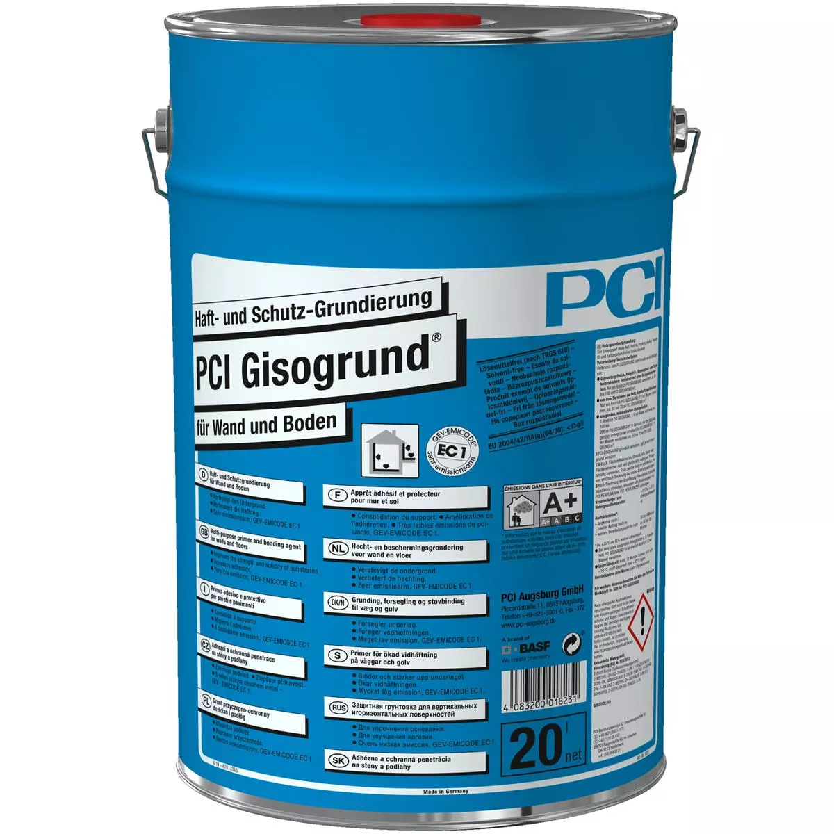 PCI Gisogrund Haft- und Schutzgrundierung Blau 20 Liter