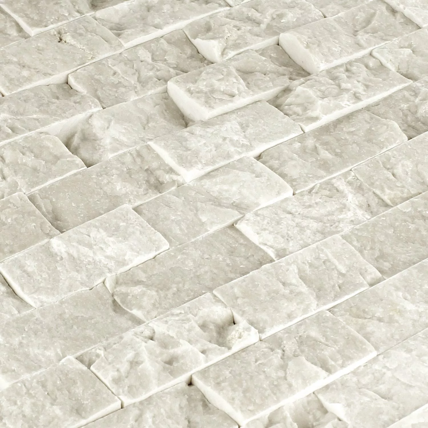 Muster von Mosaikfliesen Naturstein Marmor Afyon Beige 3D