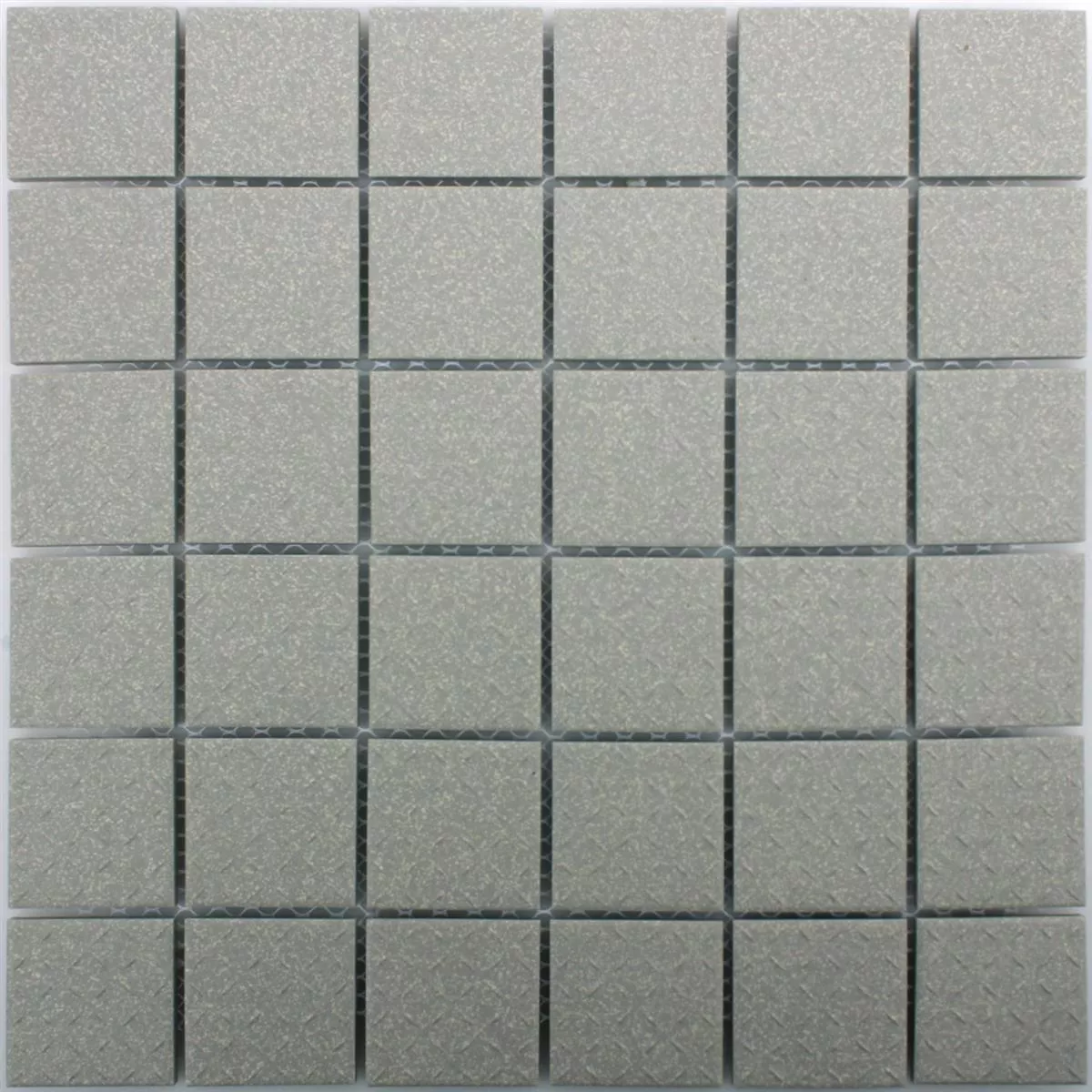 Muster von Mosaikfliesen Keramik Grau Gespenkelt Matt R11