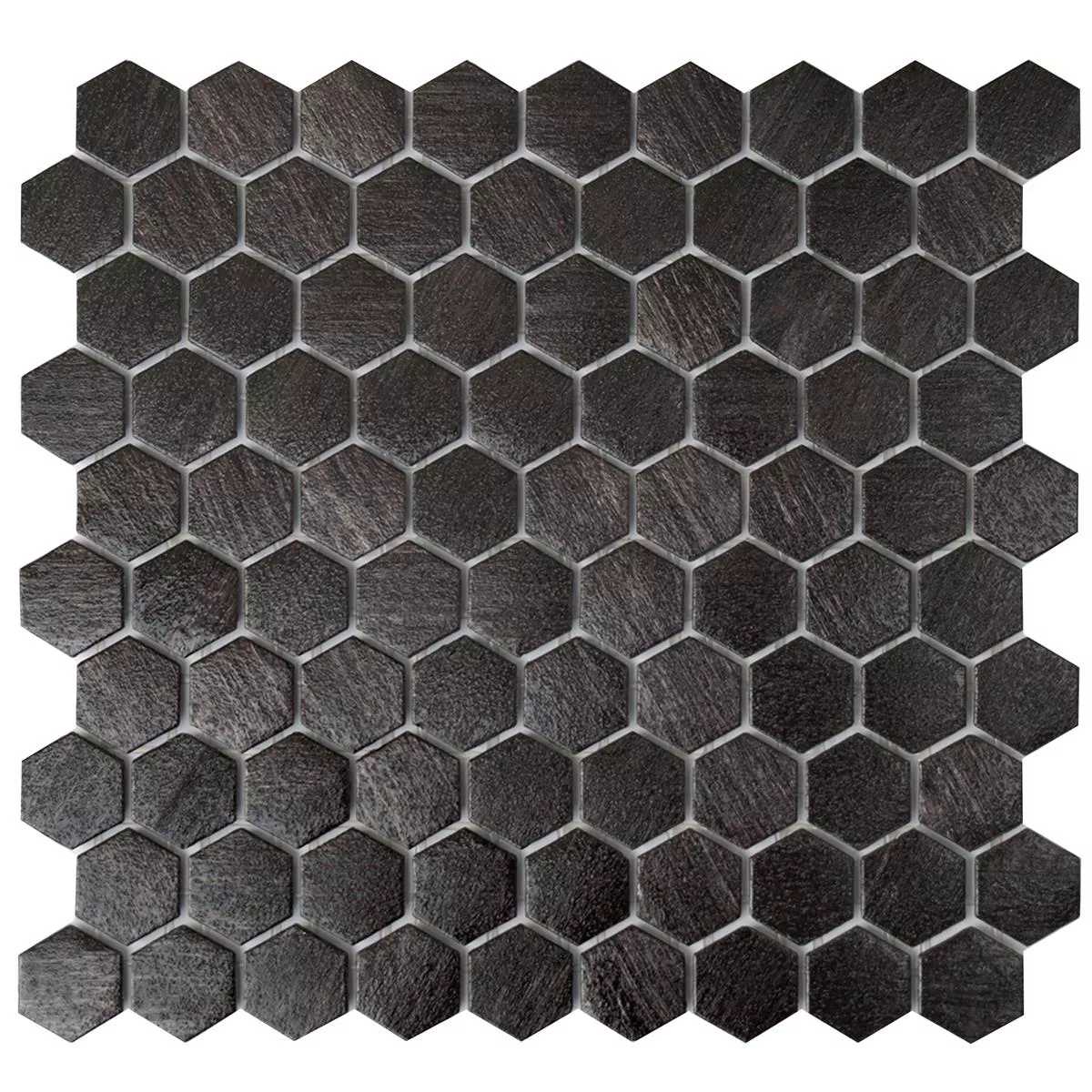 Glasmosaik Fliesen Trend-Vi Hexagonal 2104 Anthrazit