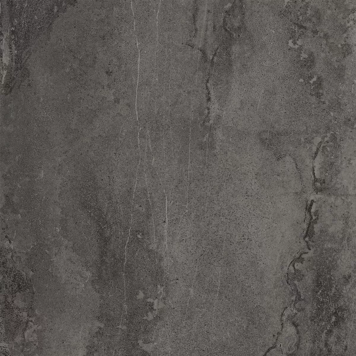 Terrassenplatten Detmold Natursteinoptik 60x60cm Anthrazit