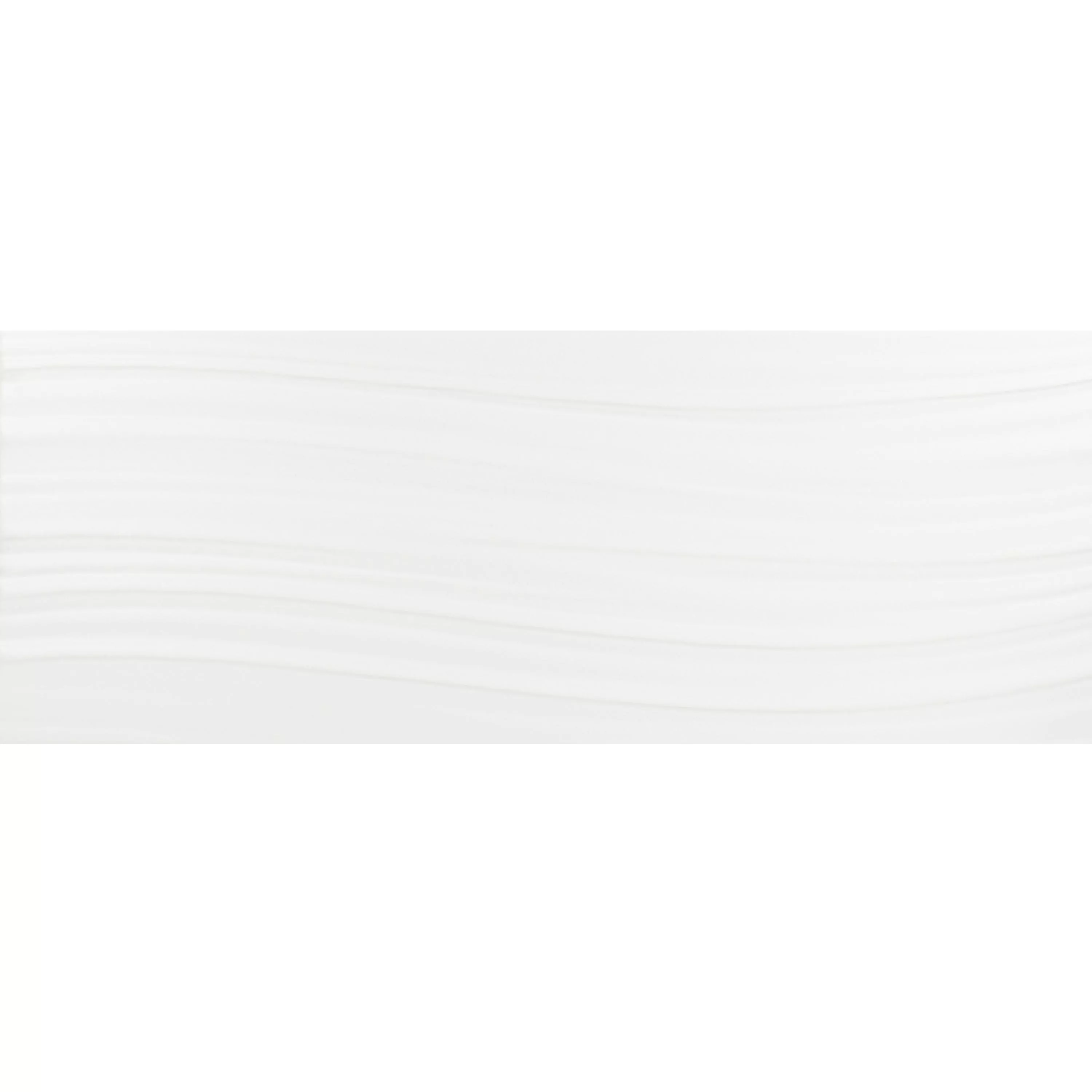 Wandfliesen Freetown Gewellt Matt 15x40cm Weiß