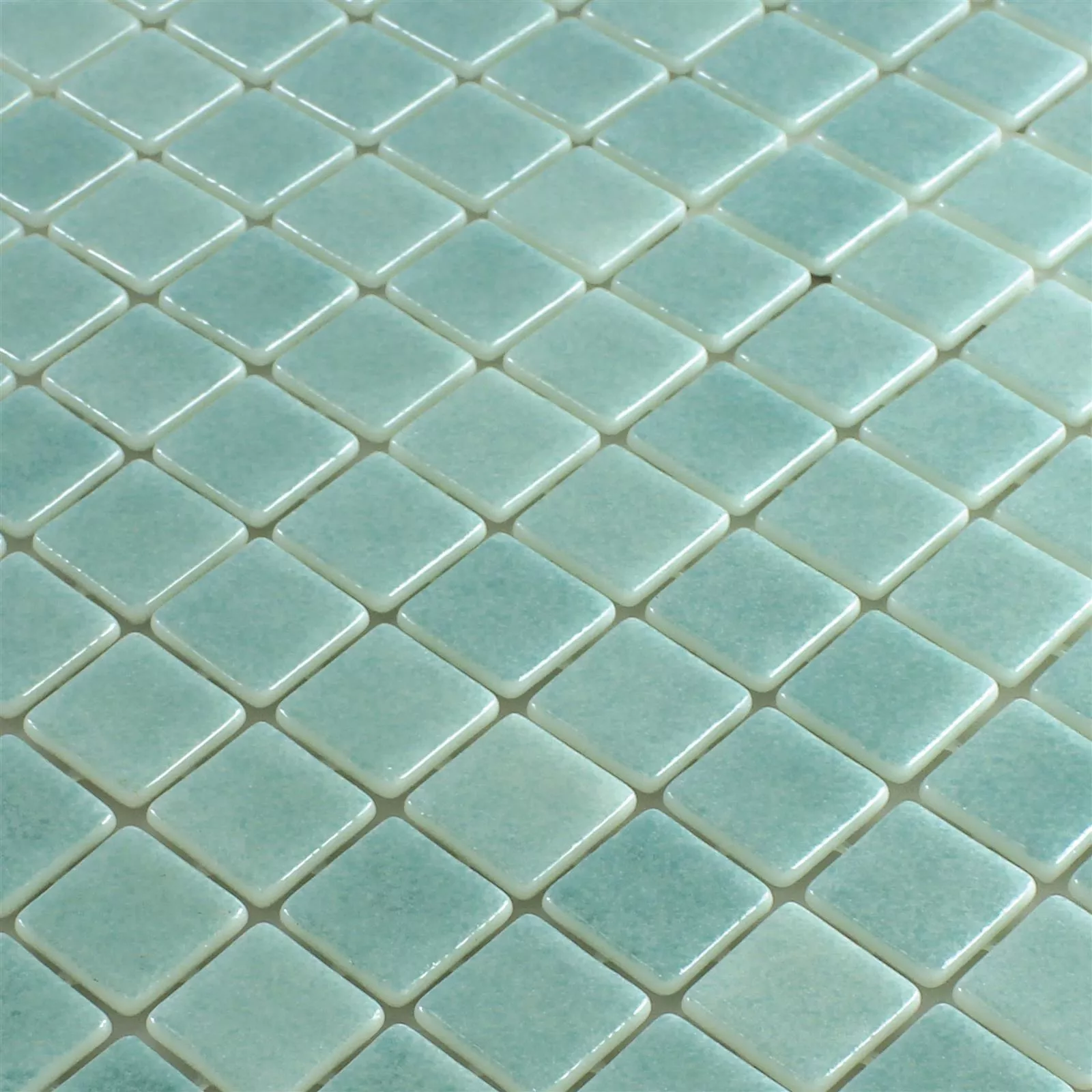Glas Schwimmbad Pool Mosaik Lagune R11C Türkis