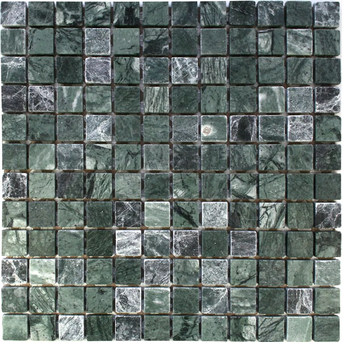 Mosaikfliesen Marmor 23x23x8mm Verde
