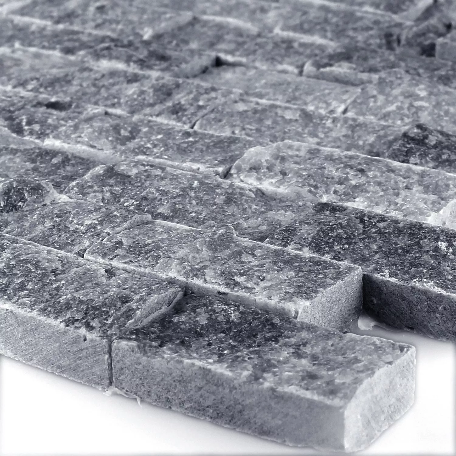 Mosaikfliesen Marmor Visso Nero 3D Mosaikfliesen Marmor Visso Nero 3D