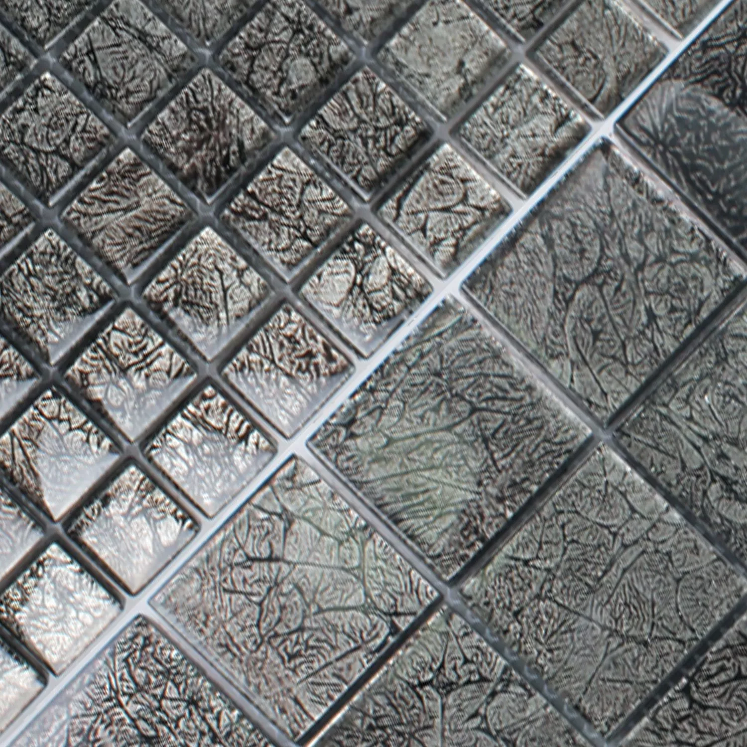 Muster von Mosaikfliesen Glas Kandila Schwarz