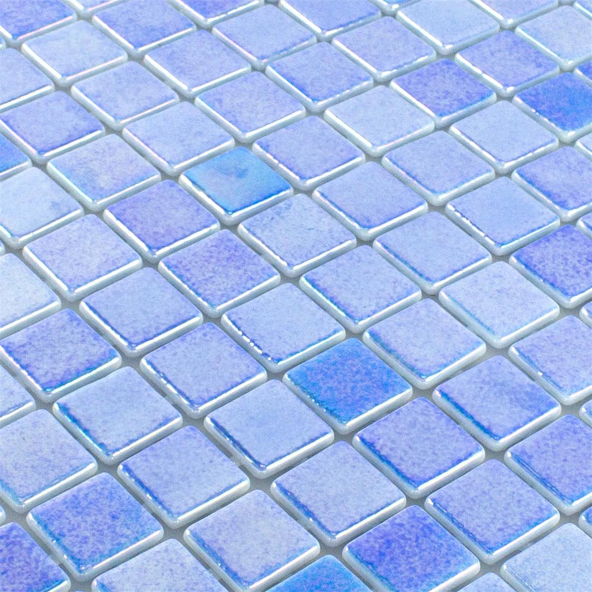 Muster von Glas Schwimmbad Pool Mosaik McNeal Blau 25