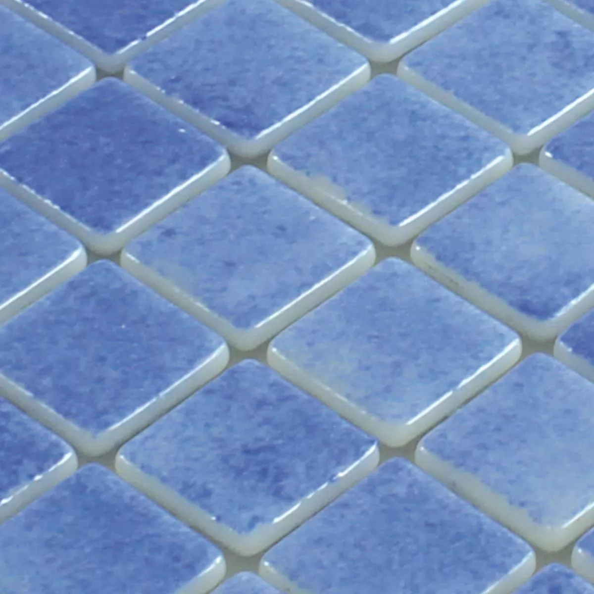 Muster von Glas Schwimmbad Pool Mosaik Lagune R11C Himmelblau