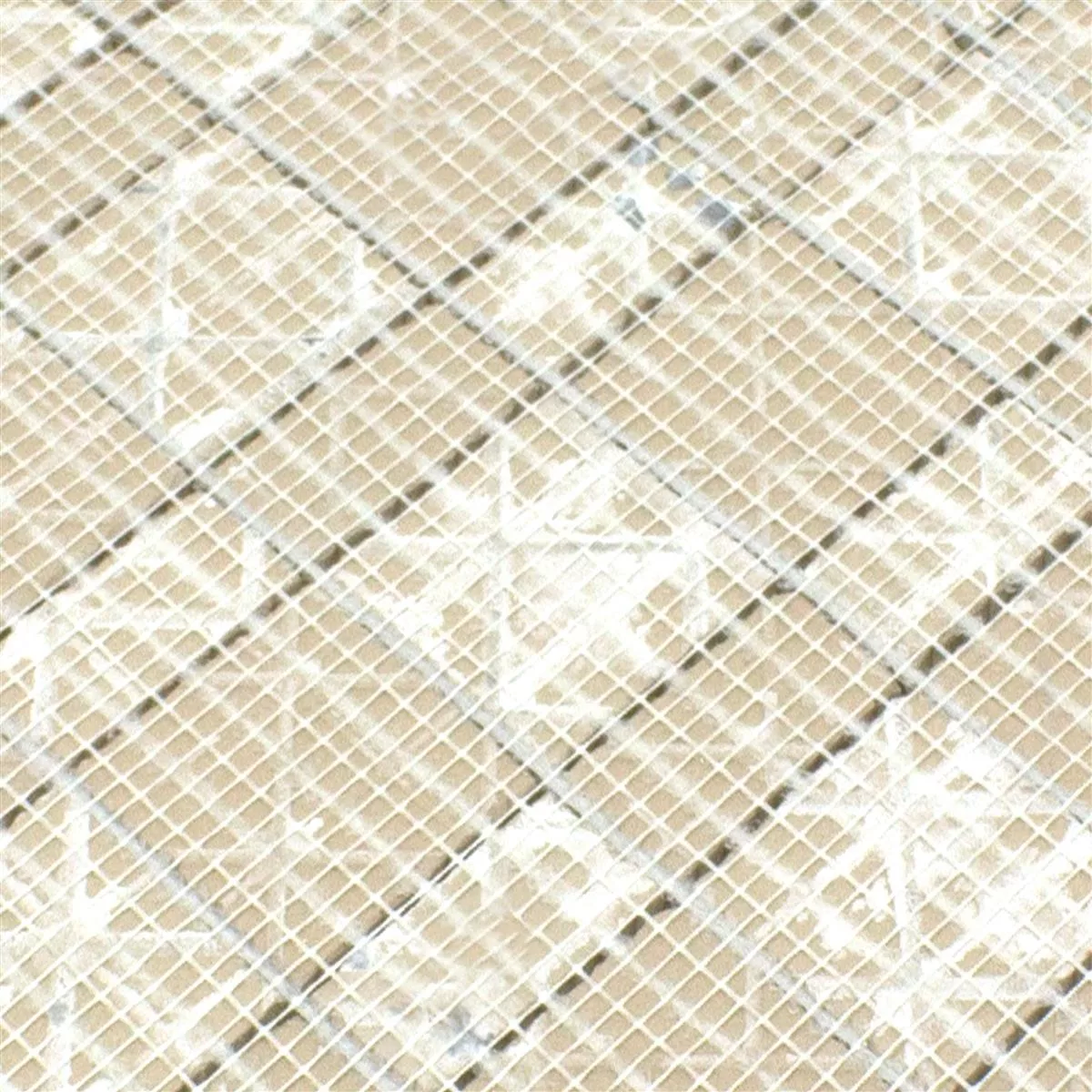 Muster von Keramik Mosaikfliese Kanorado Grau Mix