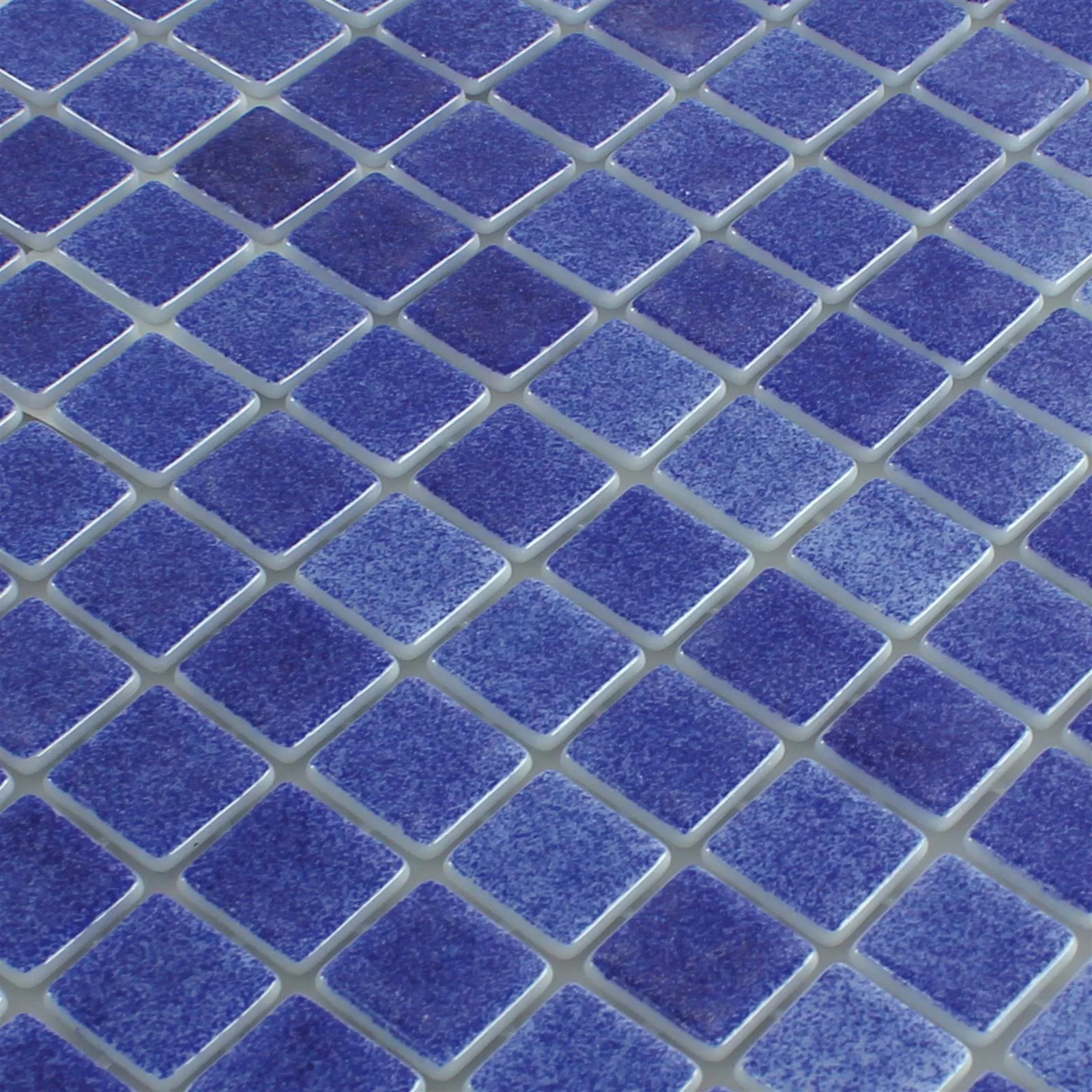 Muster von Glas Schwimmbad Pool Mosaik Lagune R11C Dunkelblau