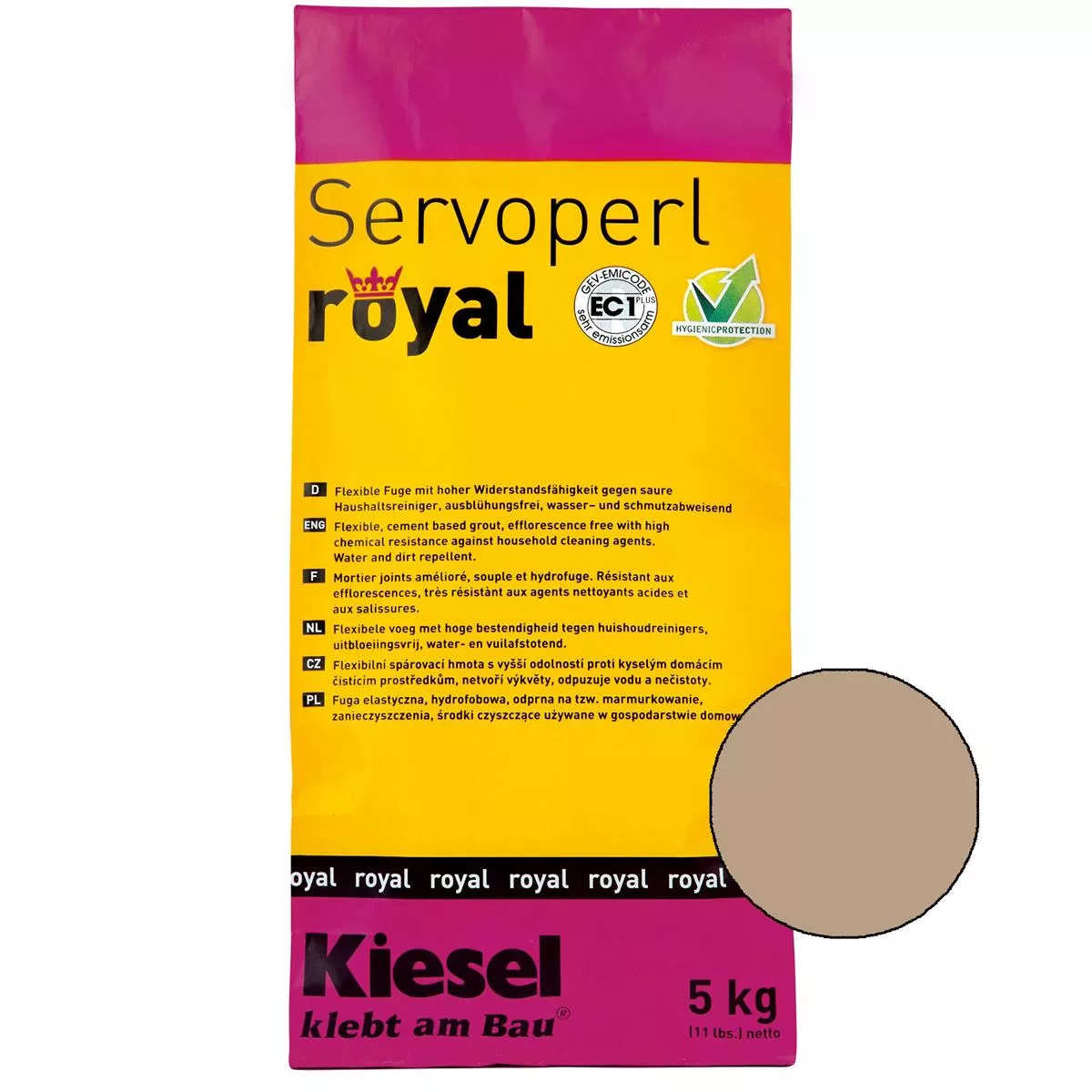 Kiesel Servoperl royal - Fugenmasse - 5 Kg Desert Sand
