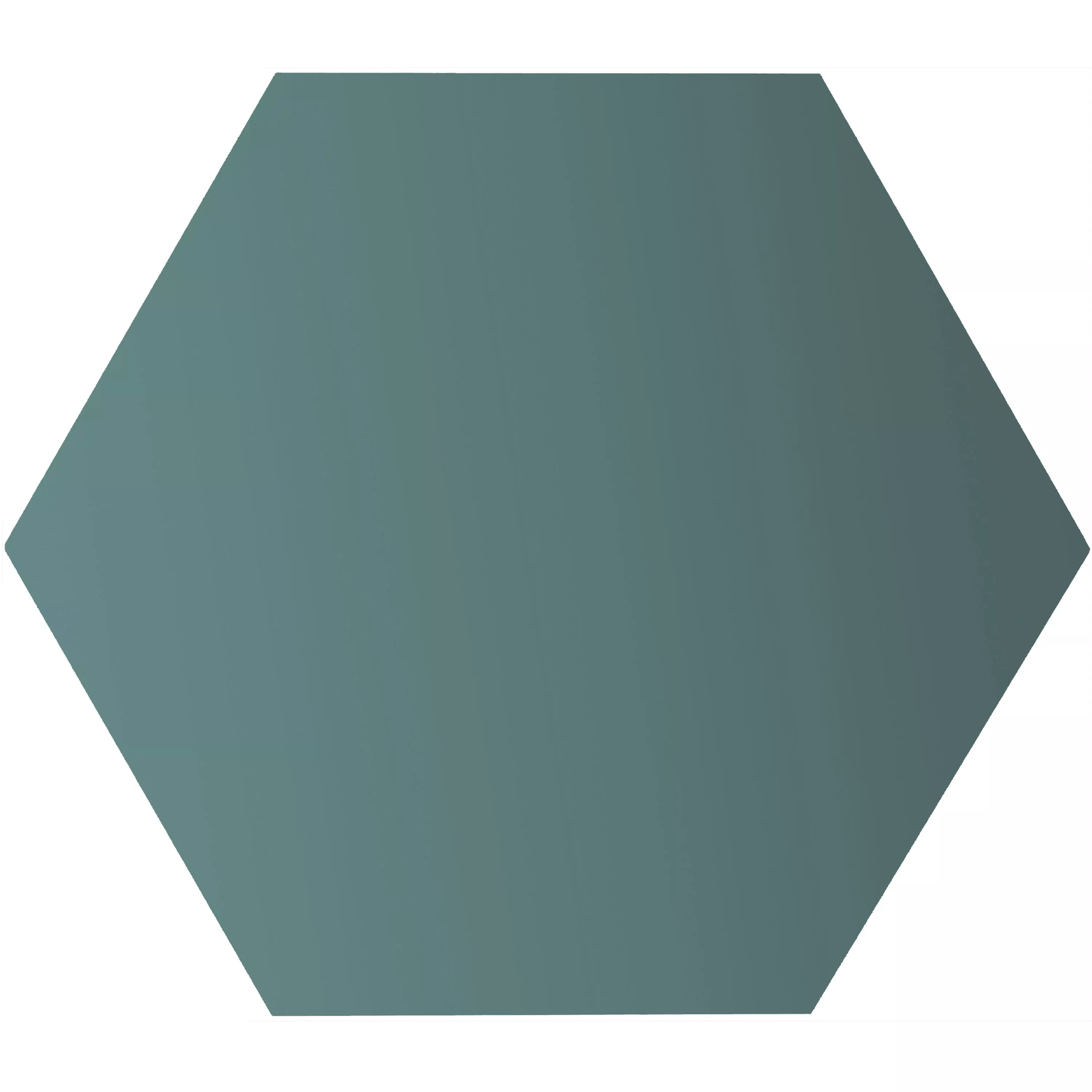 Muster von Feinsteinzeug Fliesen Modena Hexagon Uni Grün