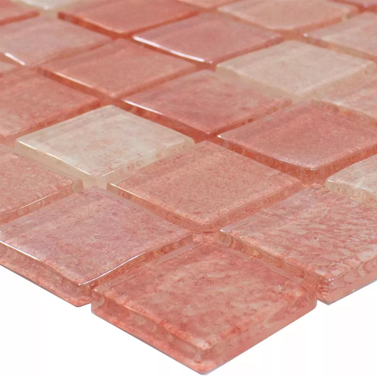 Muster von Glasmosaik Novigrad Rosa 23x23x4 mm