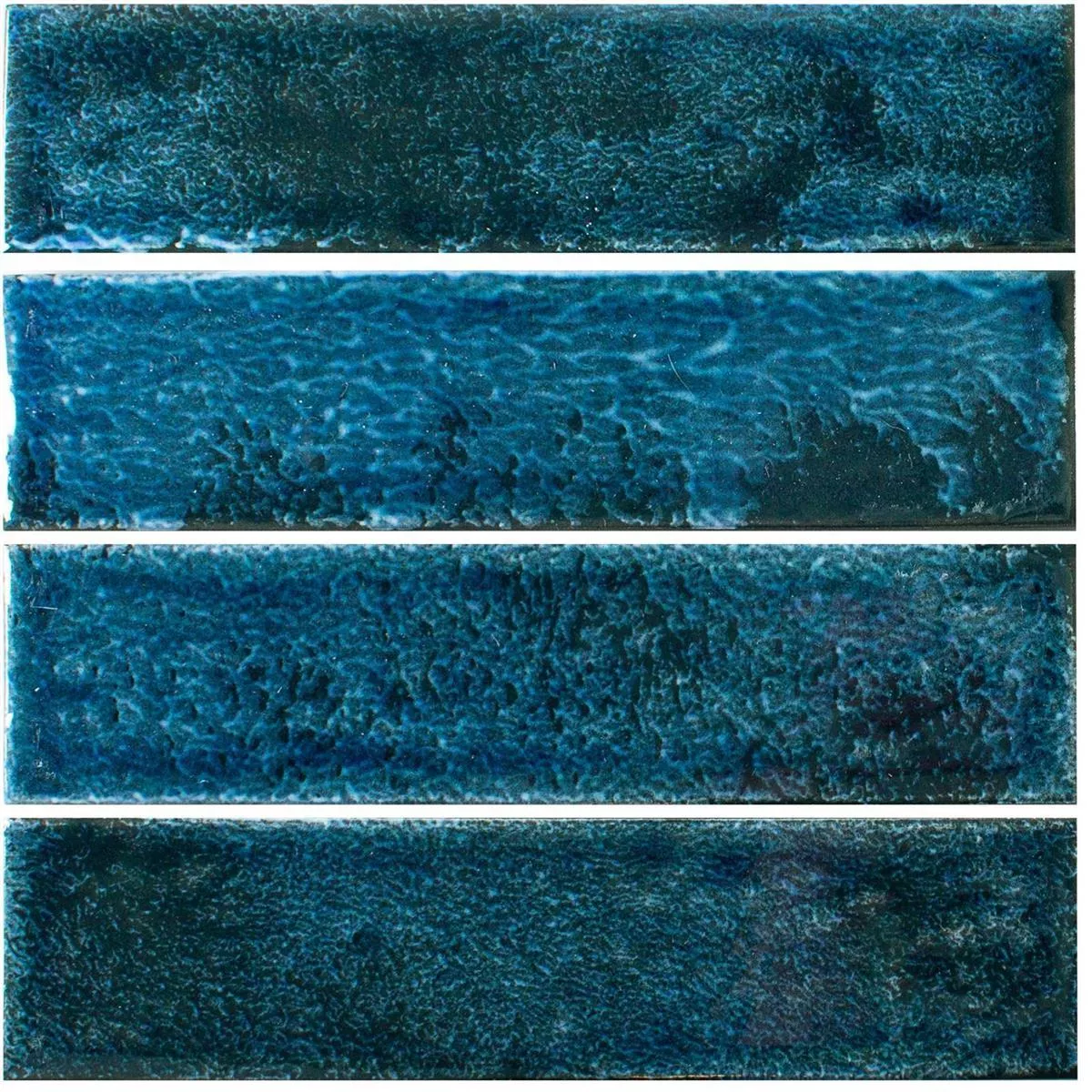 Wandfliese Vanroy Gewellt 6x24cm Blau