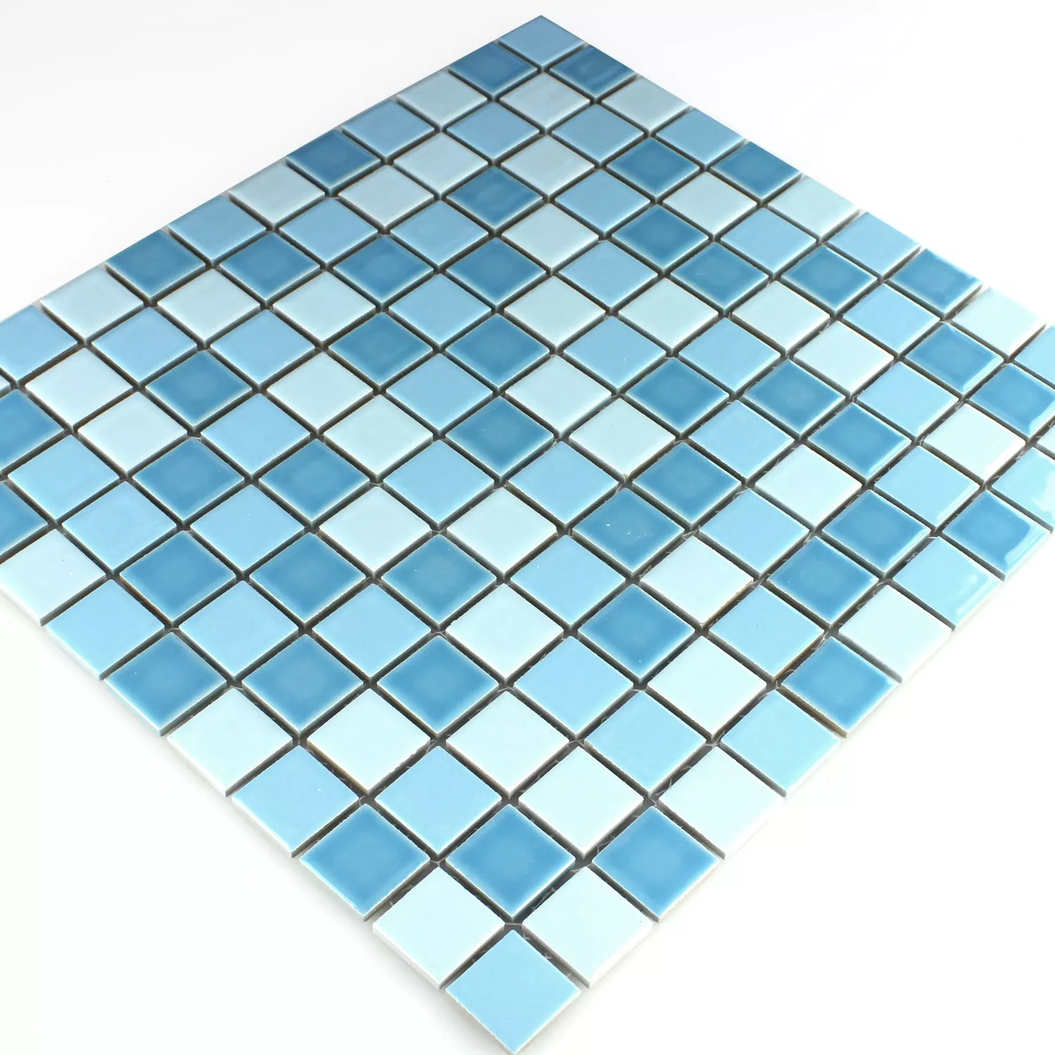 Mosaikfliesen Keramik Bodaway Blau Mix 25x25x5mm