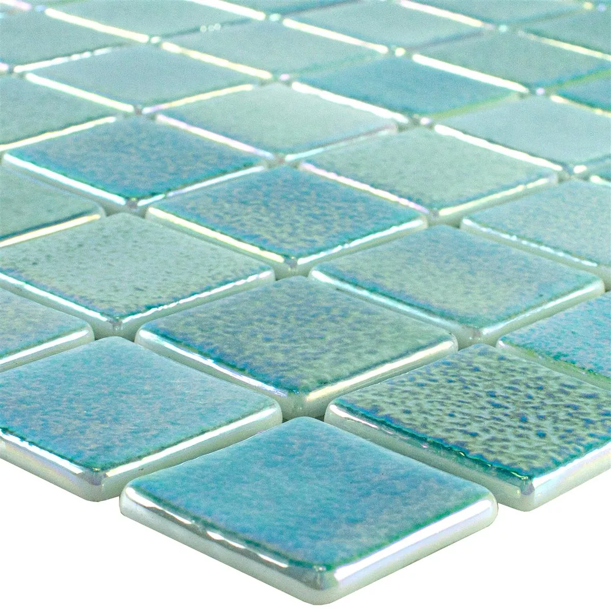 Glas Schwimmbad Pool Mosaik McNeal Türkis 38