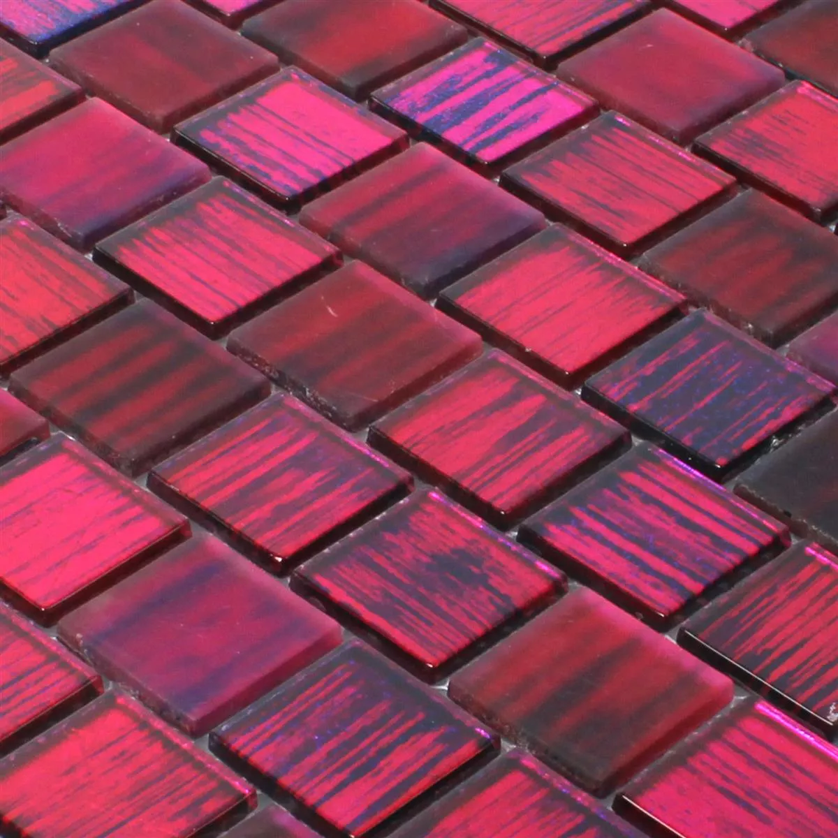 Glasmosaik Fliesen Lanzarote Pink Schmal