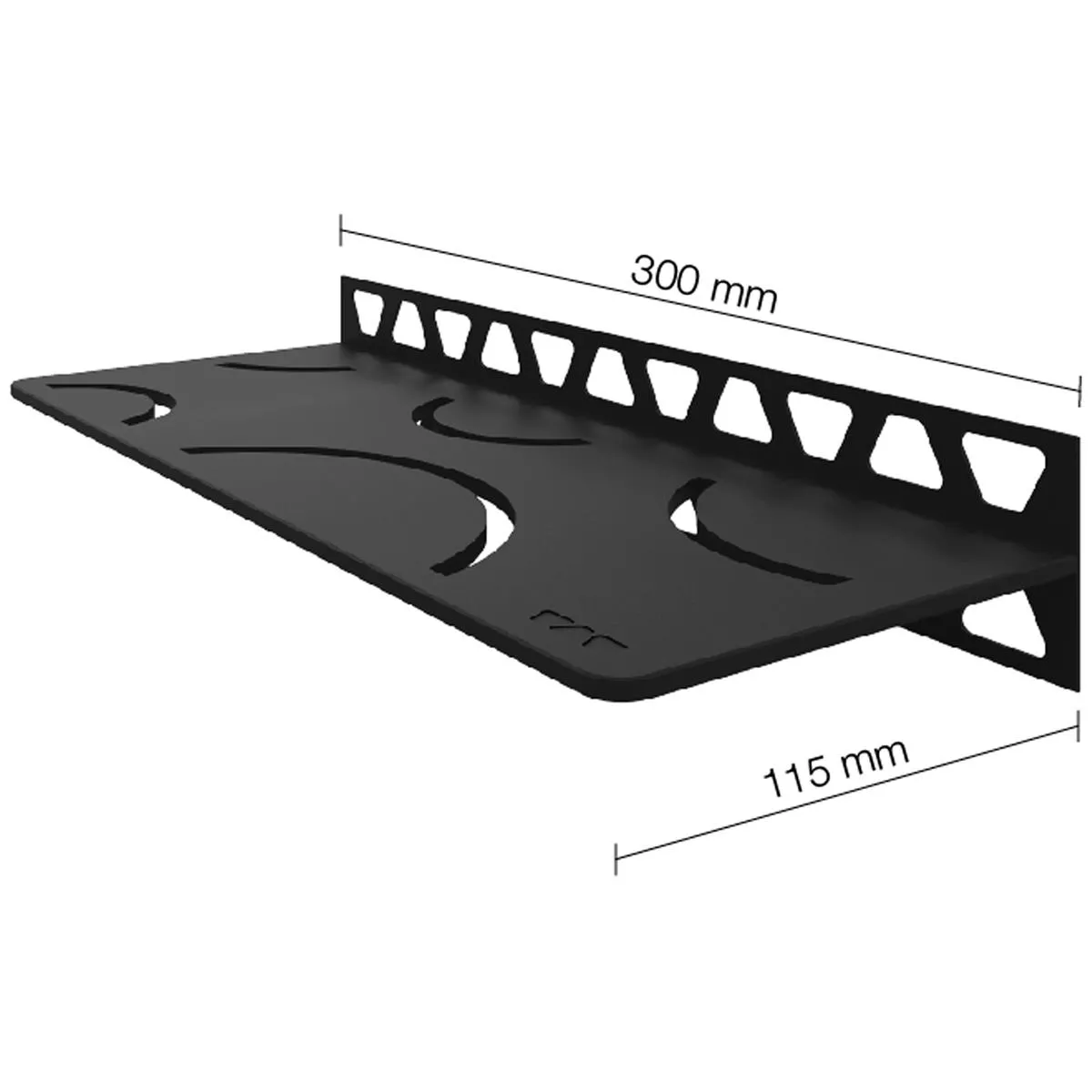 Duschablage Wandablage Schlüter Rechteck 30x11,5cm Curve Graphite