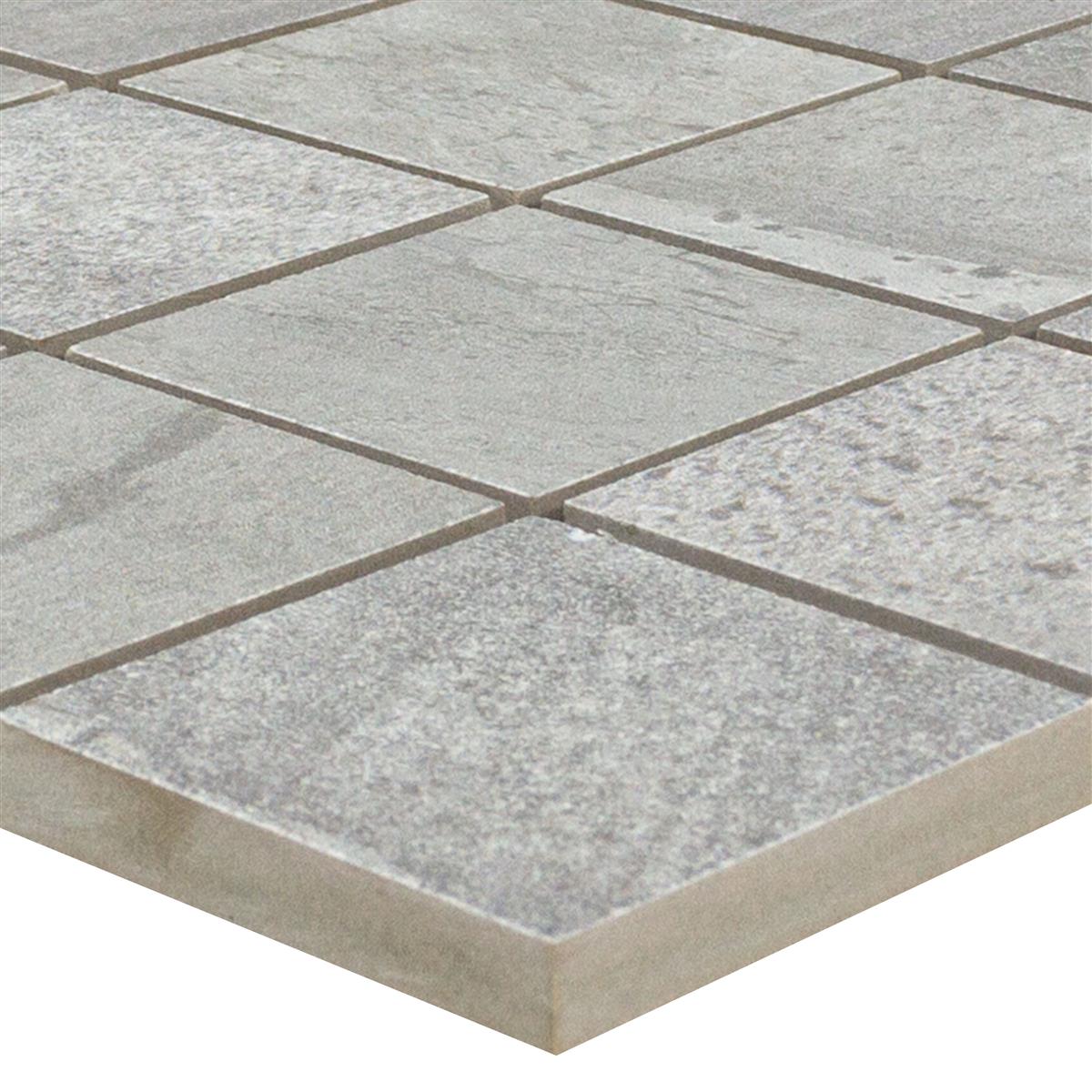 Keramik Mosaikfliese Ibiza Steinoptik Grau