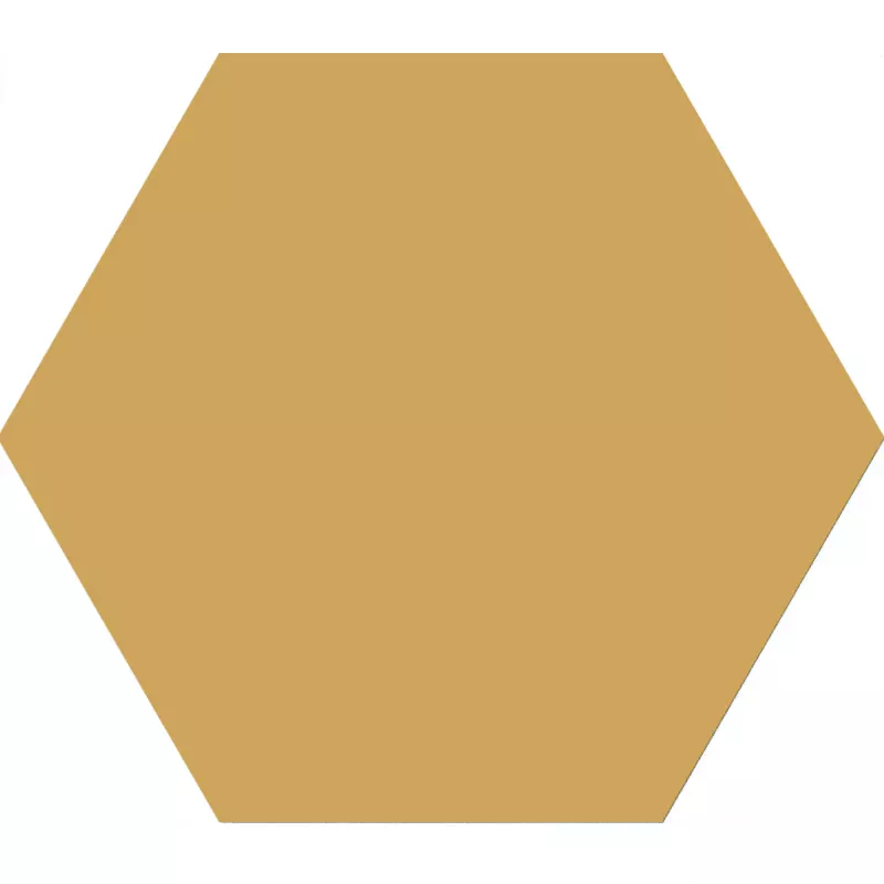 Bodenfliesen Loire Ocker Sechseck Strukturiert 23x27 cm