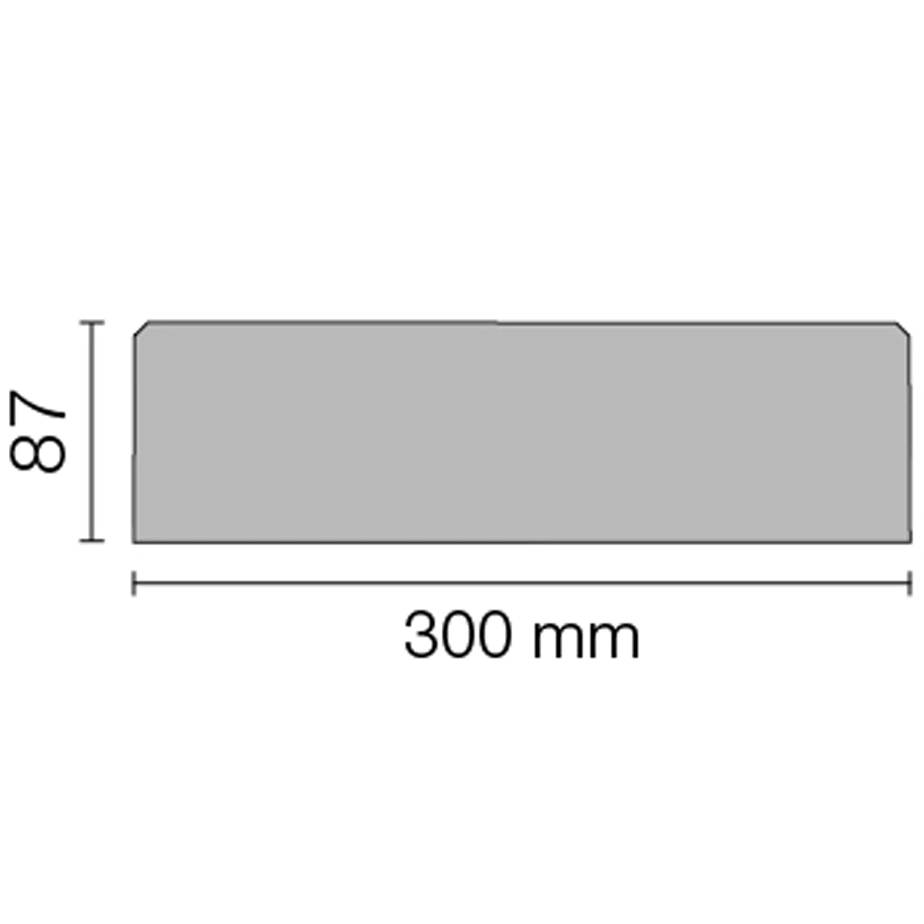 Nischen Wandablage Schlüter Rechteck 30x8,7cm Curve Elfenbein