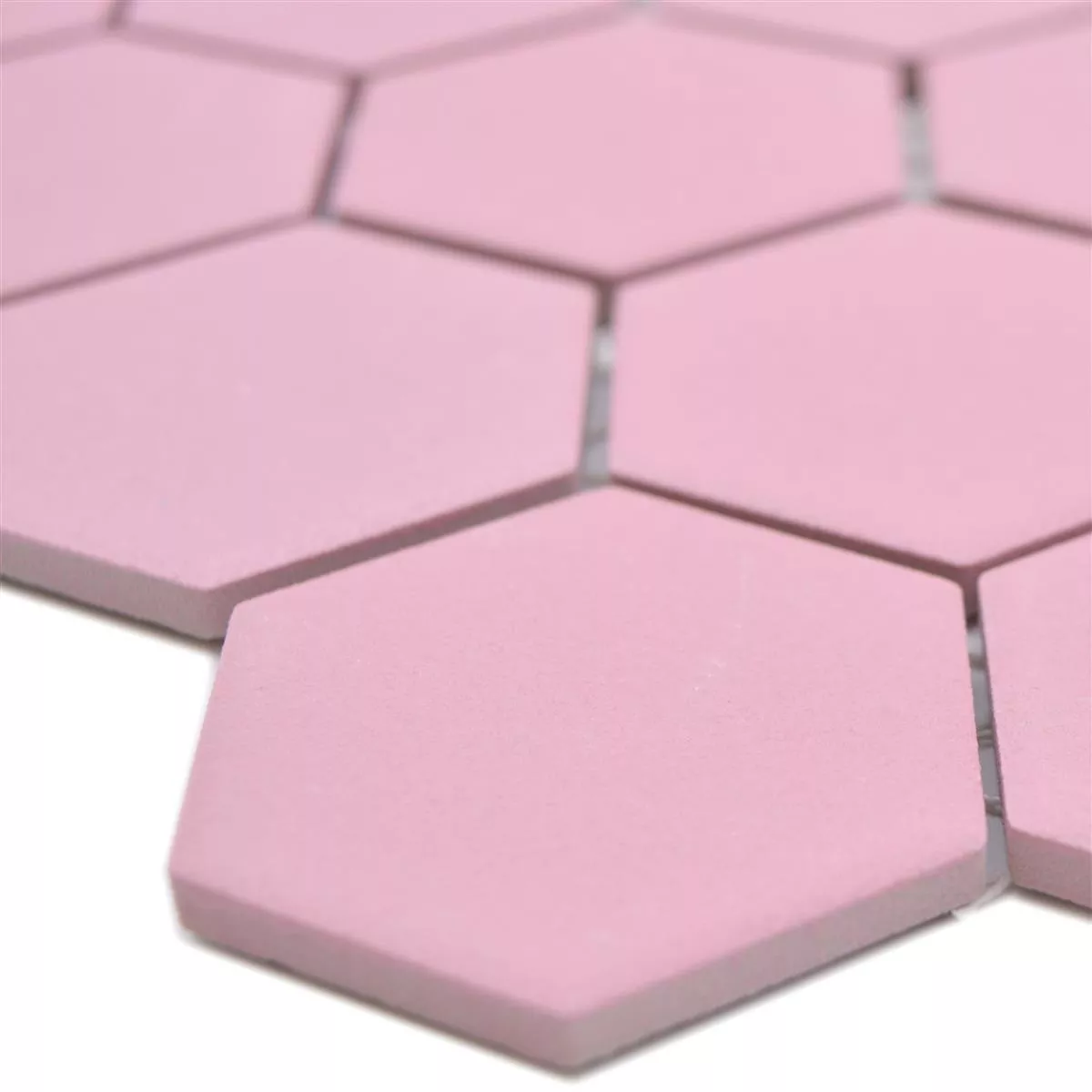 Keramikmosaik Bismarck R10B Hexagon Rosa H51 Keramikmosaik Bismarck R10B Hexagon Rosa H51