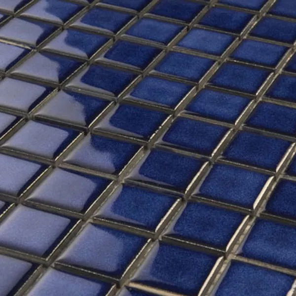 Muster von Mosaikfliesen Keramik  Blau