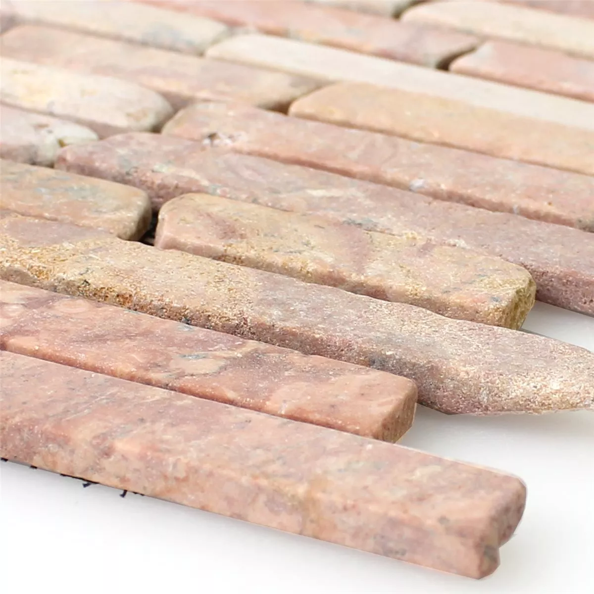 Naturstein Marmor Mosaikfliesen Bali Rosso Verona Brick Naturstein Marmor Mosaikfliesen Bali Rosso Verona Brick