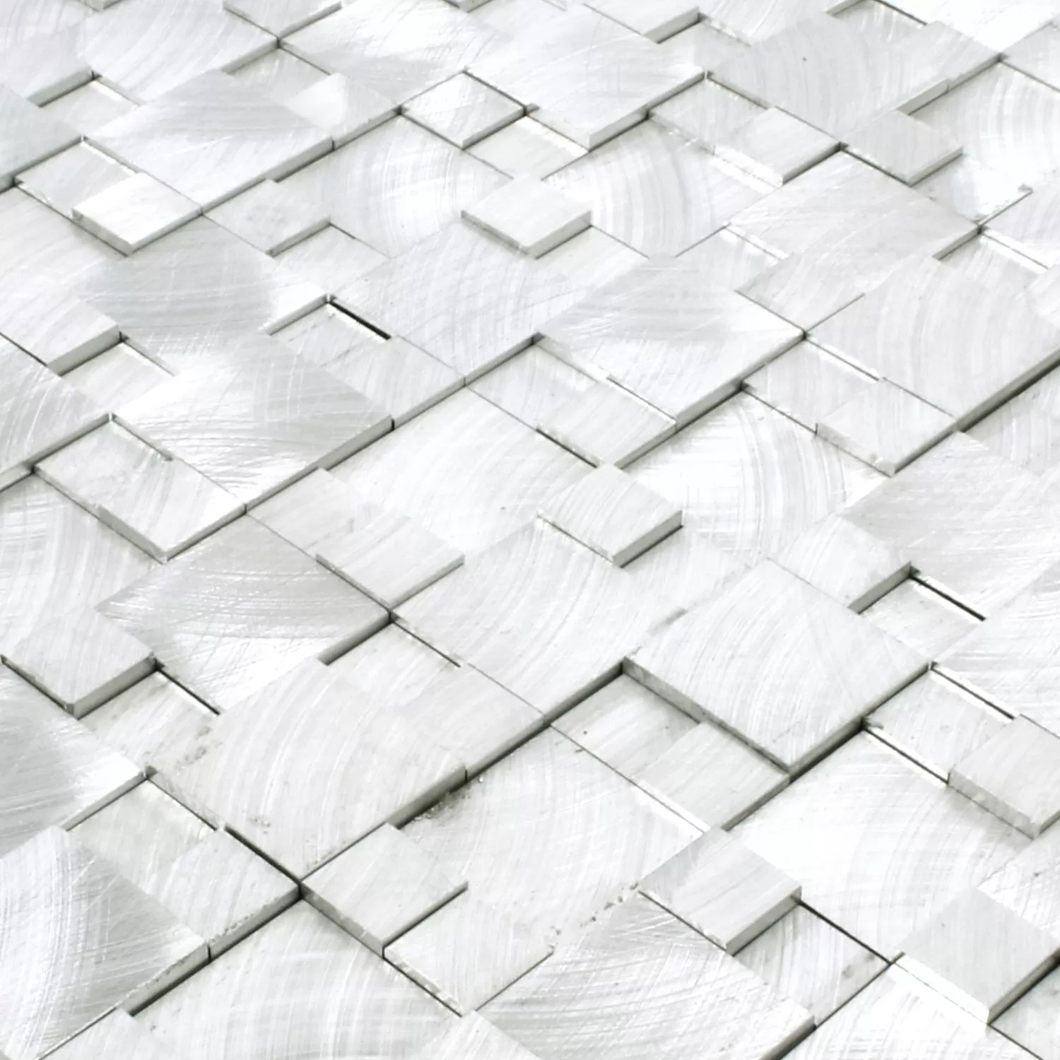 Mosaikfliesen Aluminium Jerica 3D