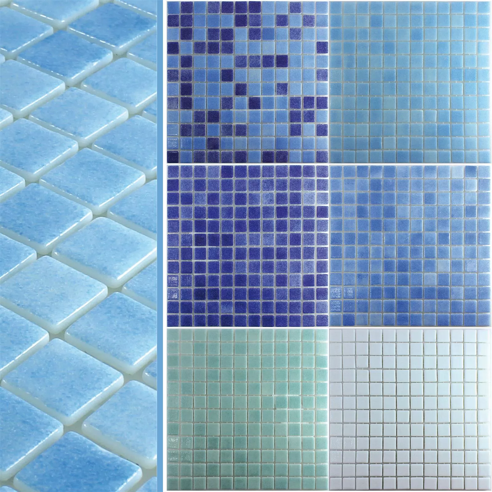 Muster von Glas Schwimmbad Pool Mosaik Antonio