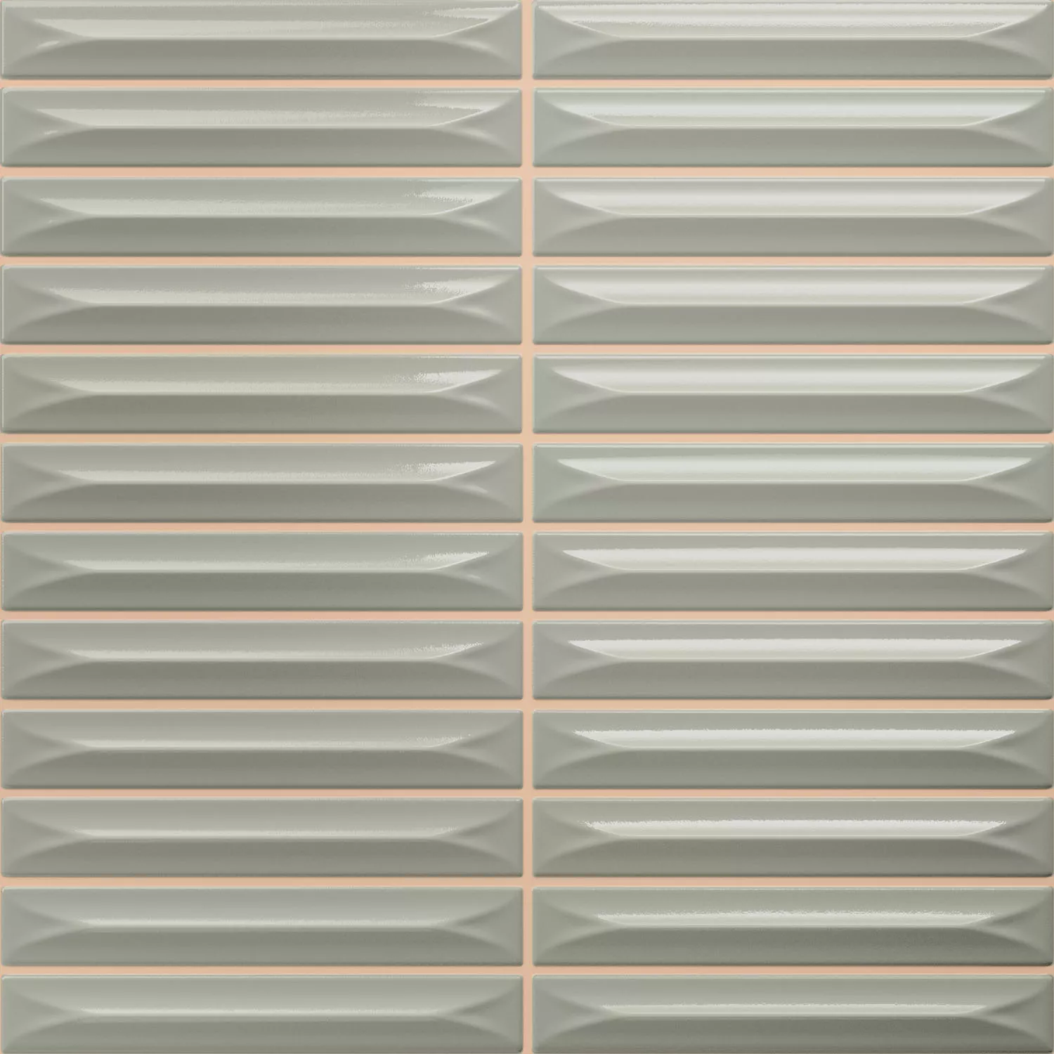 Bevel Salbei Glänzend Stäbchen 20x20 cm