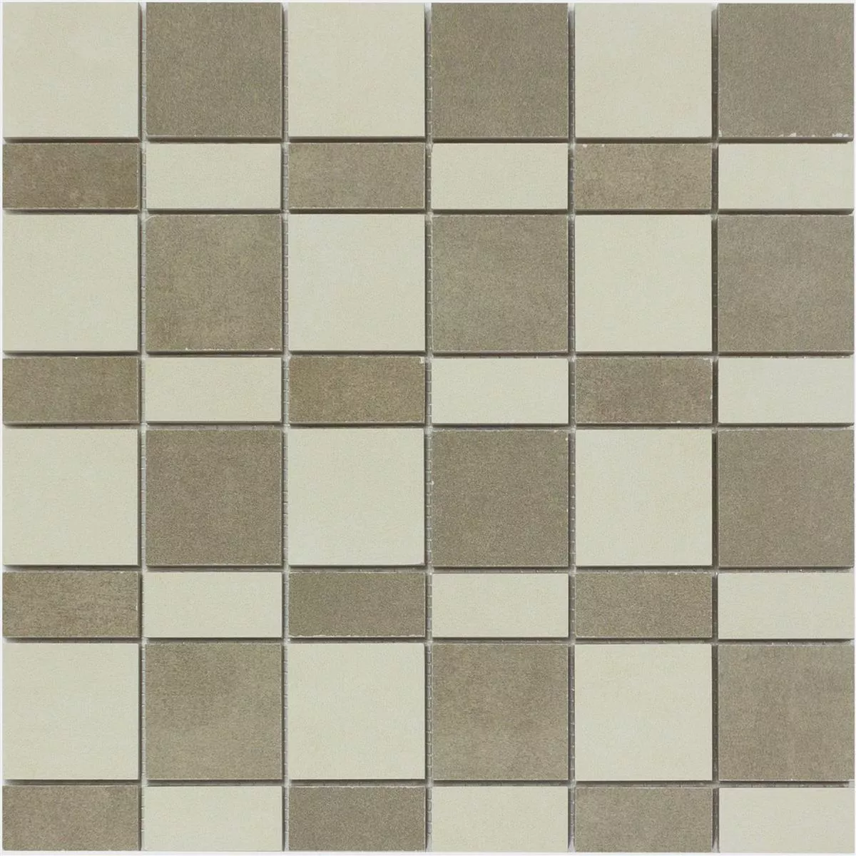 Muster von Keramik Mosaikfliese Kanorado Beige Mix