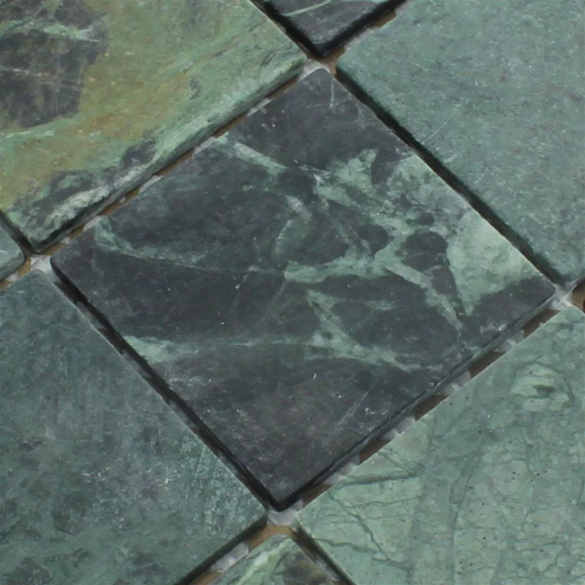 Mosaikfliesen Marmor 98x98x8mm Verde Grün