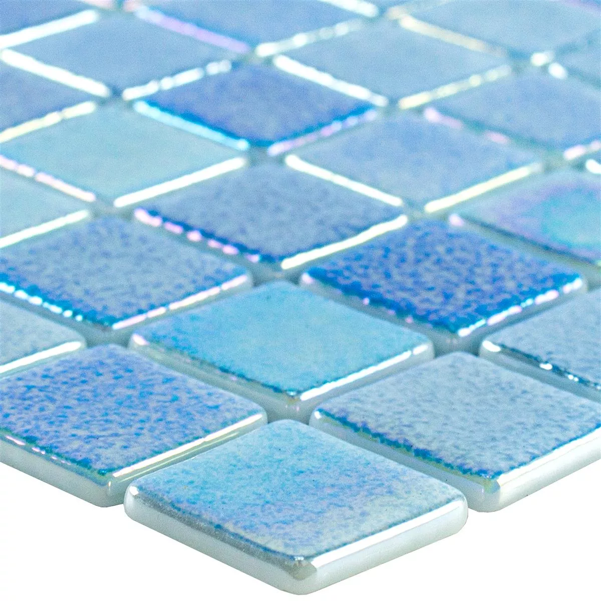 Muster von Glas Schwimmbad Pool Mosaik McNeal Hellblau 25
