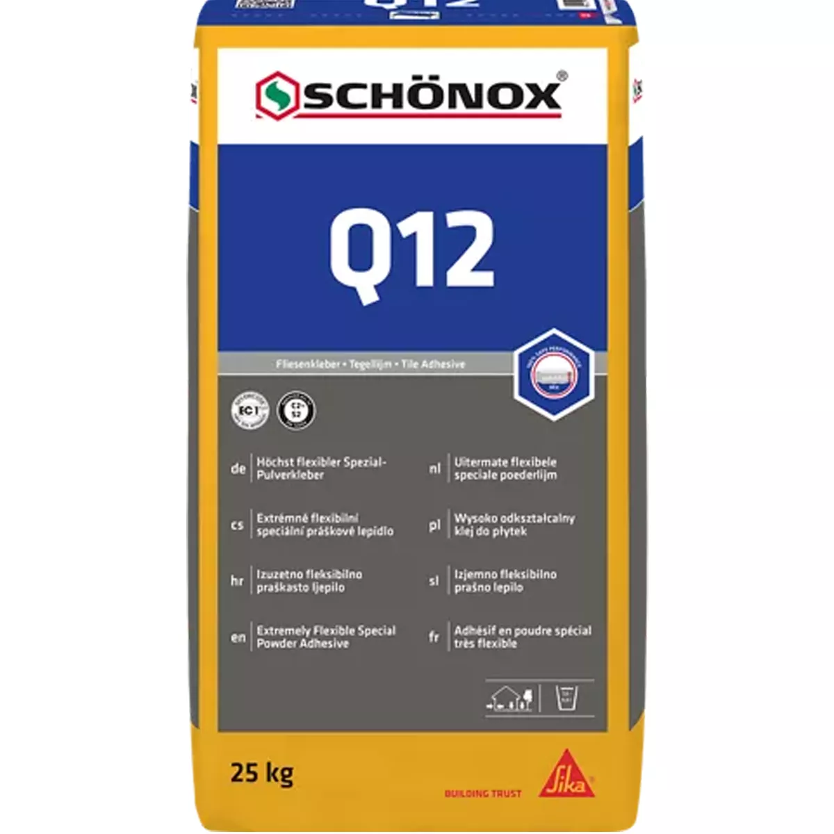 Fliesenkleber Schönox Q12 Spezial Pulverkleber 25 Kg