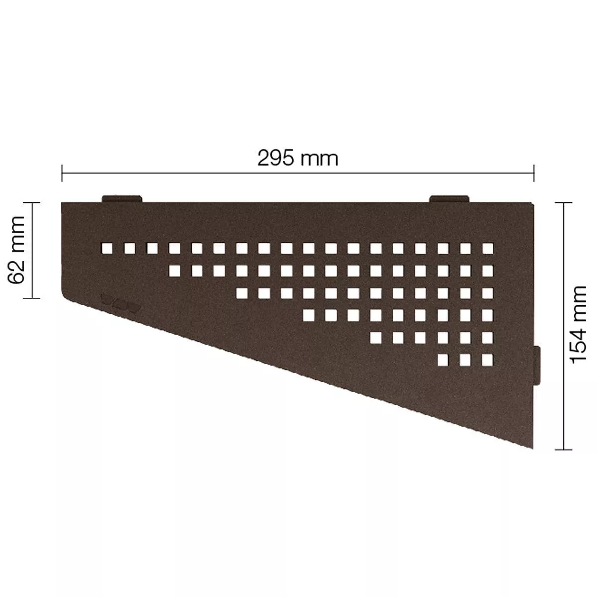 Wandablage Duschablage Schlüter 4eck 15,4x29,5cm Square Bronze