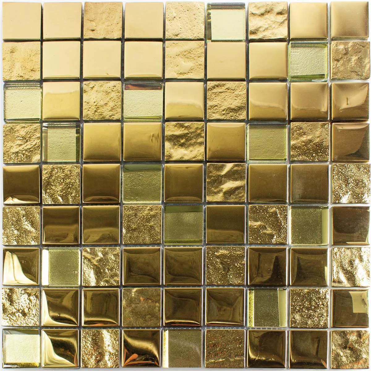 Muster von Glasmosaik Fliesen Midland Gold