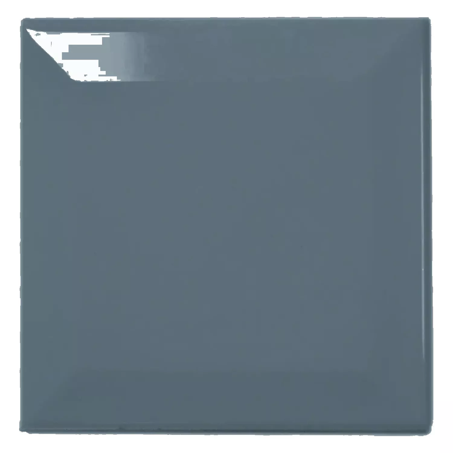 Metrofliese Blau Glänzend 10x10 cm Facette Catarina Blue Mist